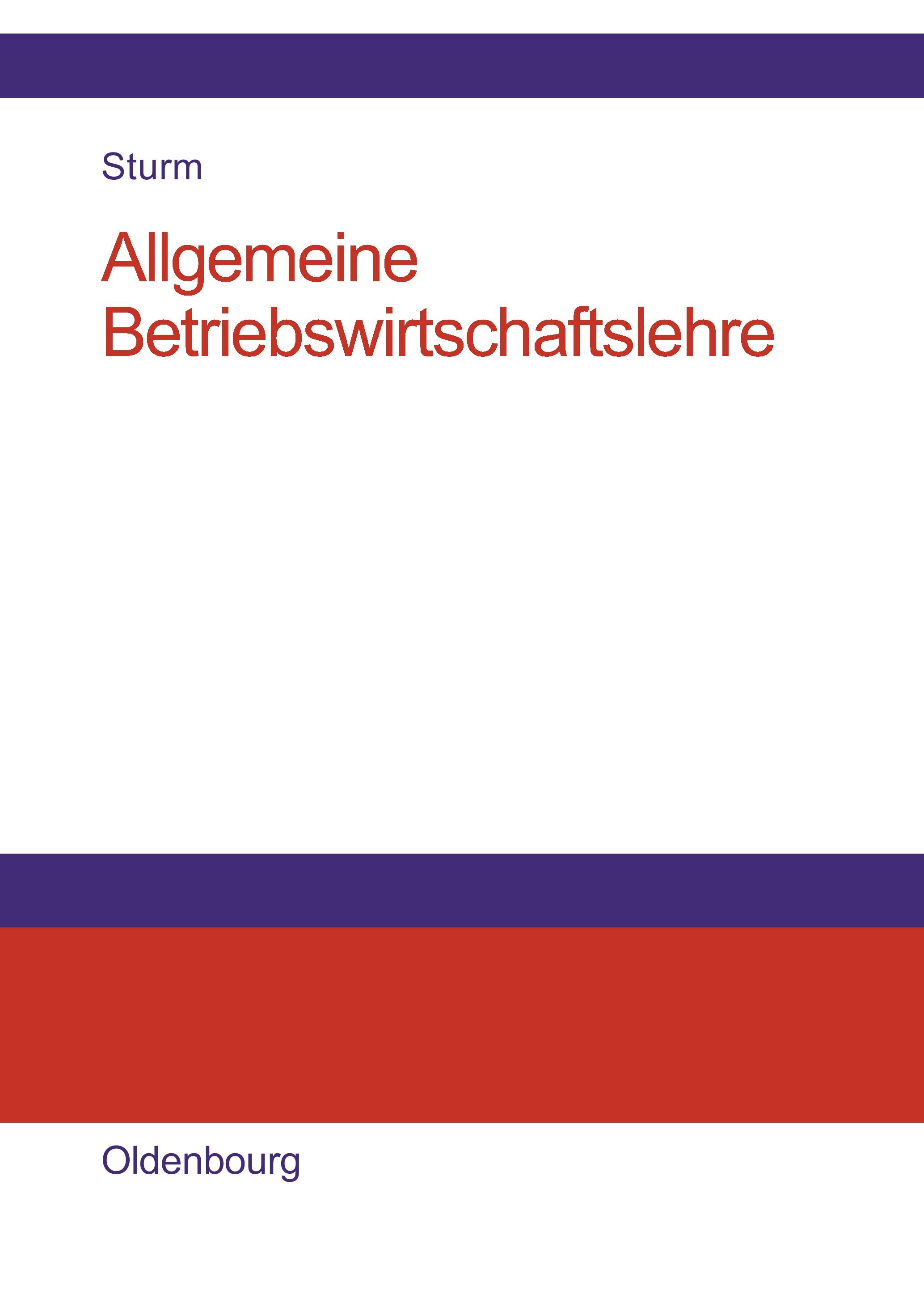 Vorderes Coverbild Allgemeine Betriebswirtschaftslehre