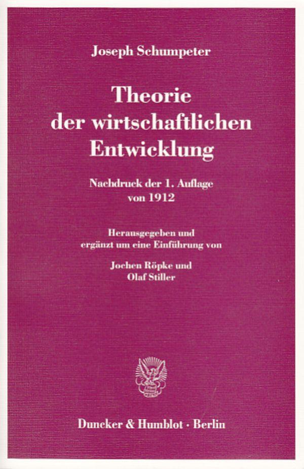 Vorderes Coverbild Theorie der wirtschaftlichen Entwicklung