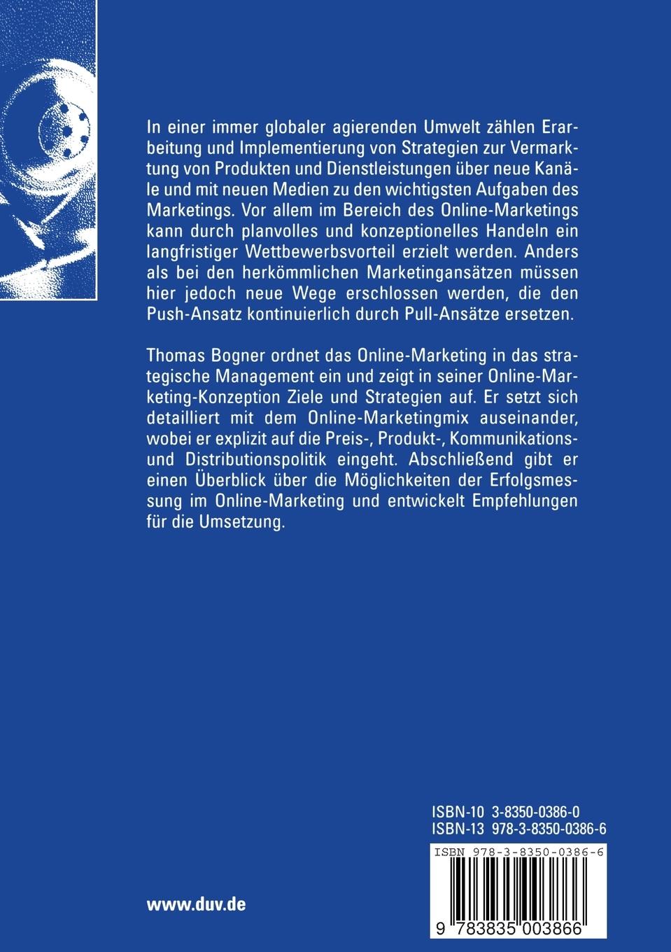 Rückseitencover Strategisches Online-Marketing