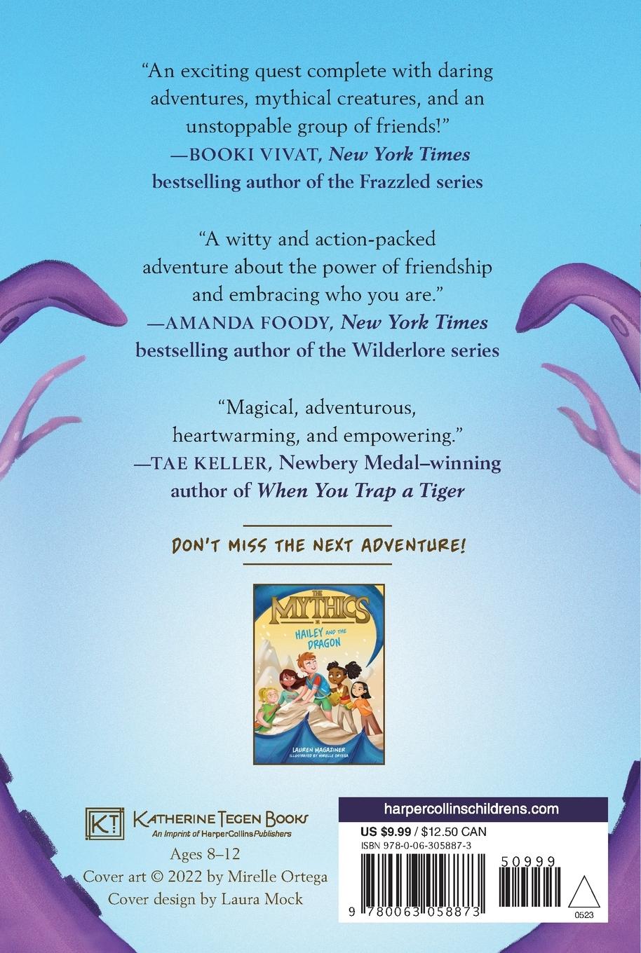 Rückseitencover The Mythics #1: Marina and the Kraken