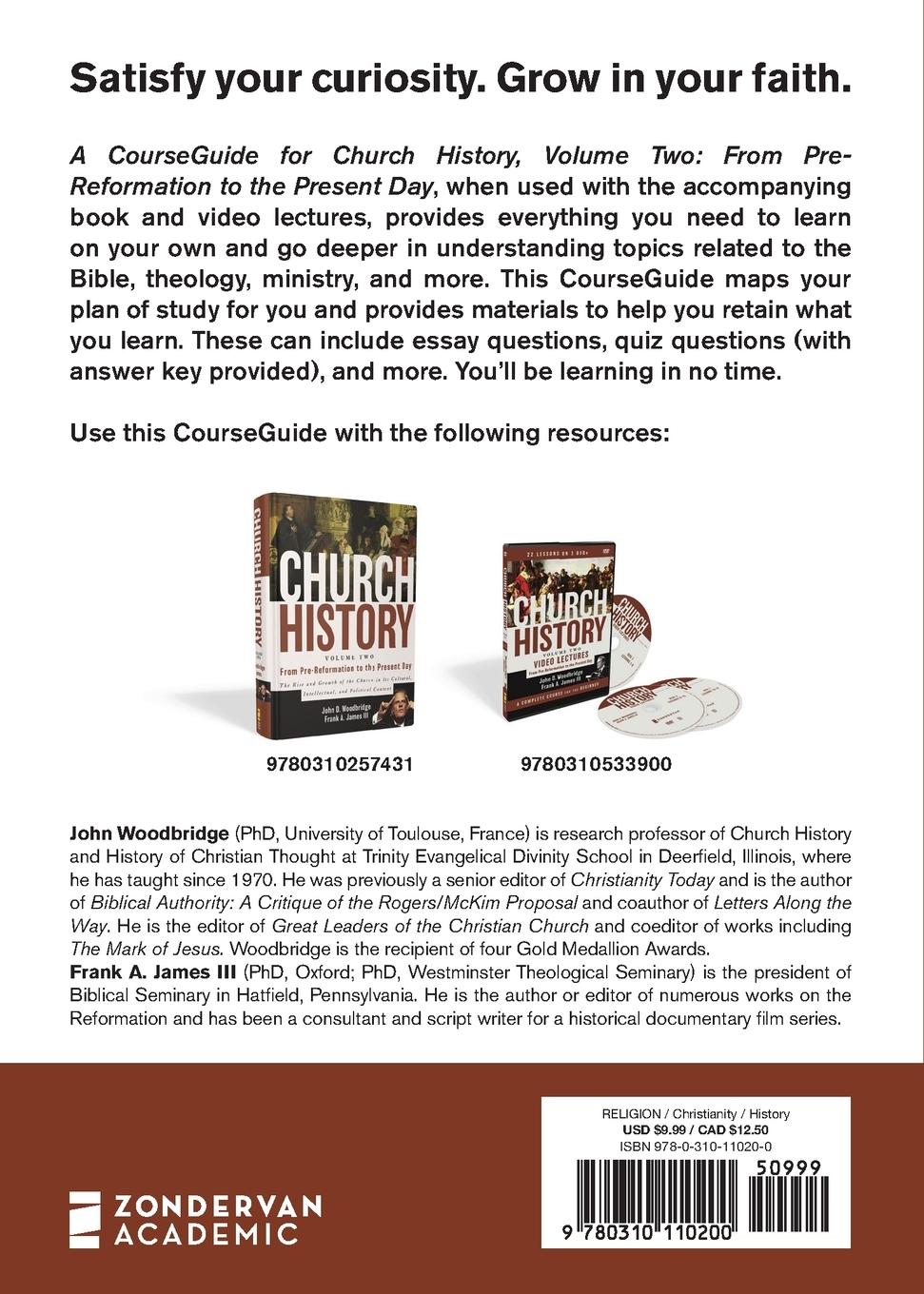 Rückseitencover A CourseGuide for Church History, Volume Two