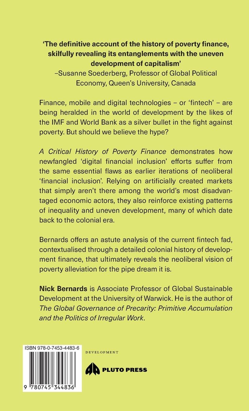 Rückseitencover A Critical History of Poverty Finance
