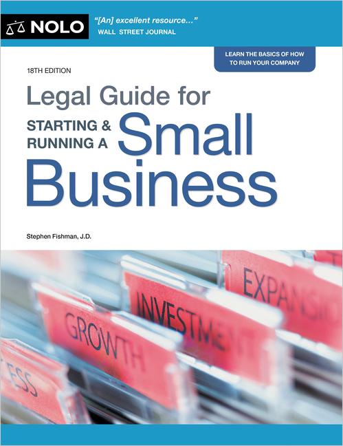 Vorderes Coverbild Legal Guide for Starting & Running a Small Business