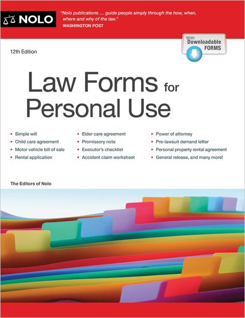 Vorderes Coverbild Law Forms for Personal Use