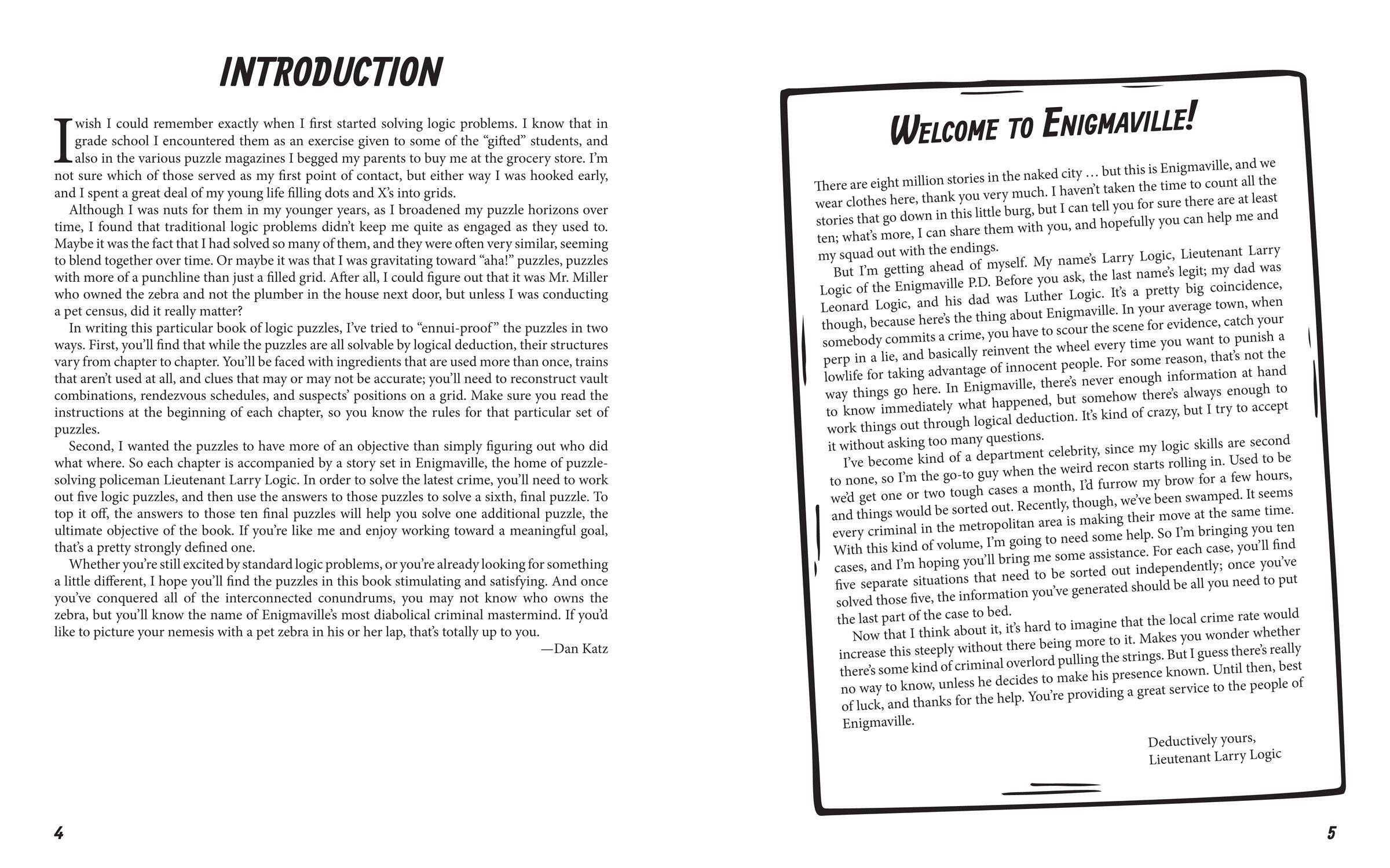 Beispielinhalt (Bild) The Puzzle Files of Larry Logic