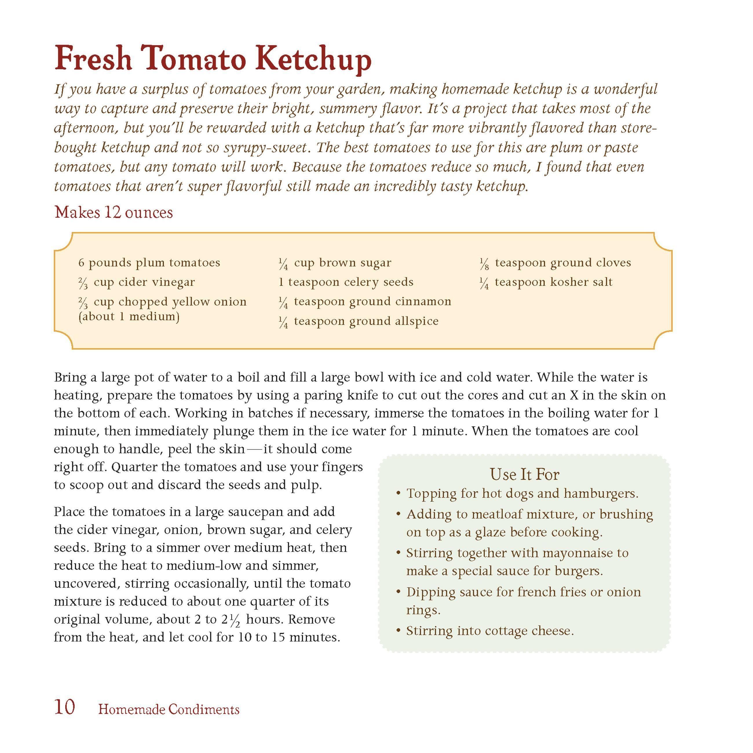Beispielinhalt (Bild) Homemade Condiments