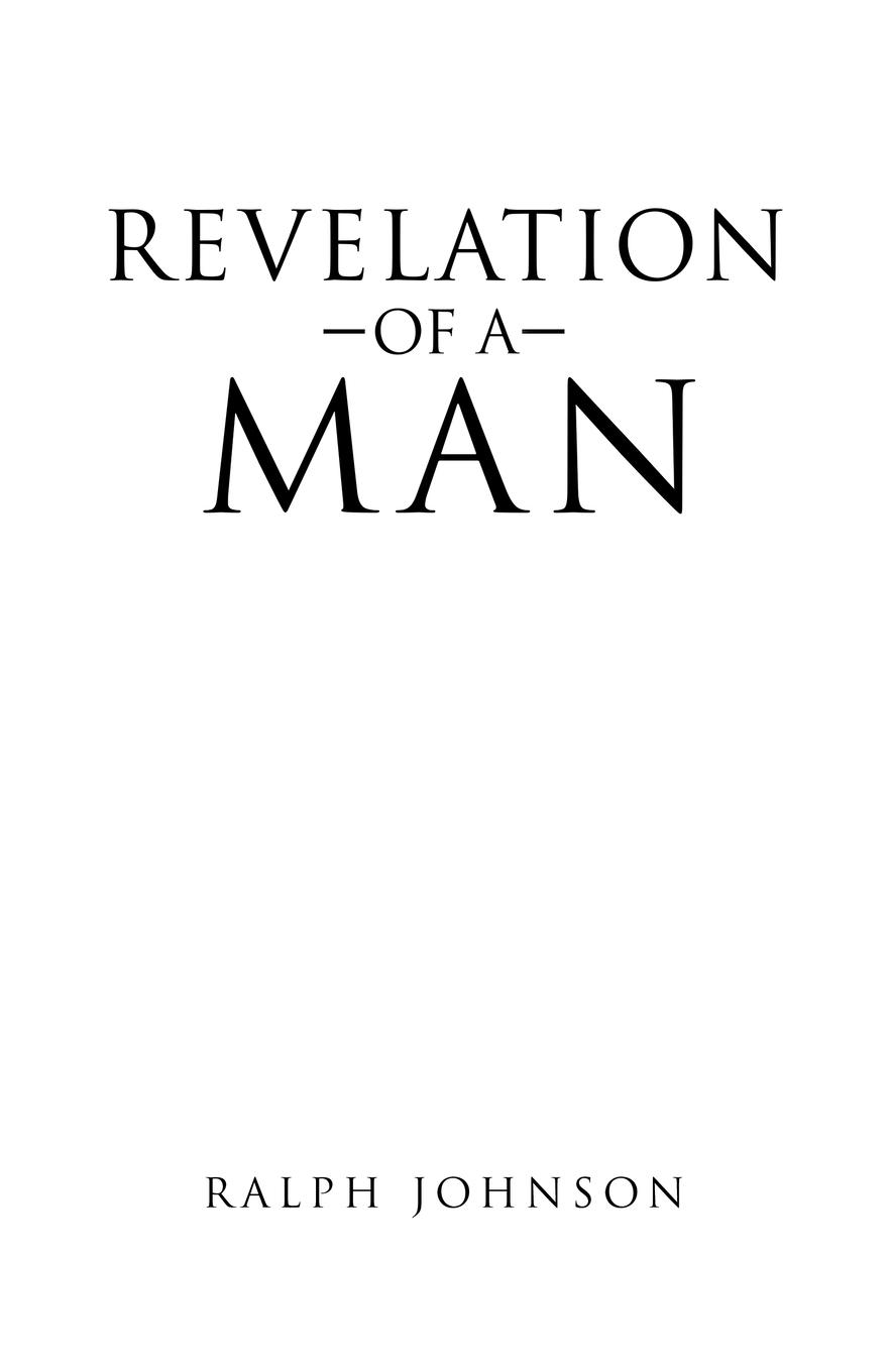 Vorderes Coverbild Revelation of a Man