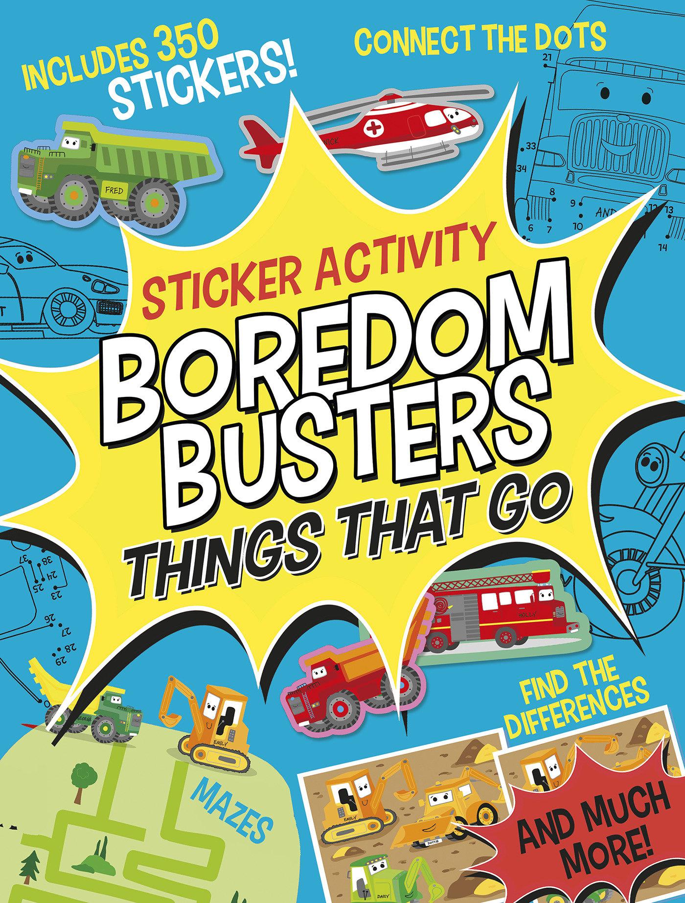 Vorderes Coverbild Boredom Busters: Things That Go Sticker Activity