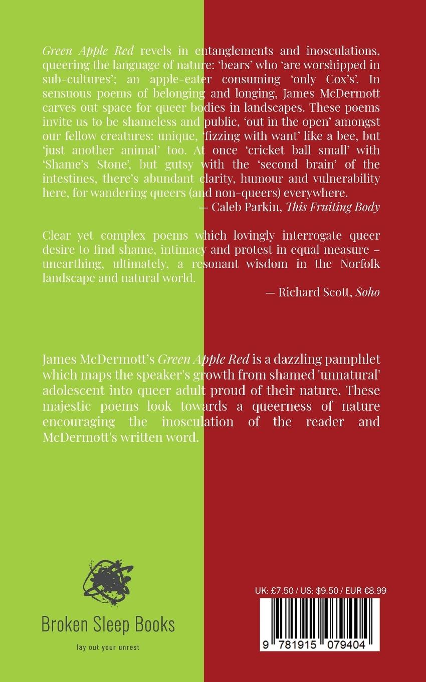 Rückseitencover Green Apple Red