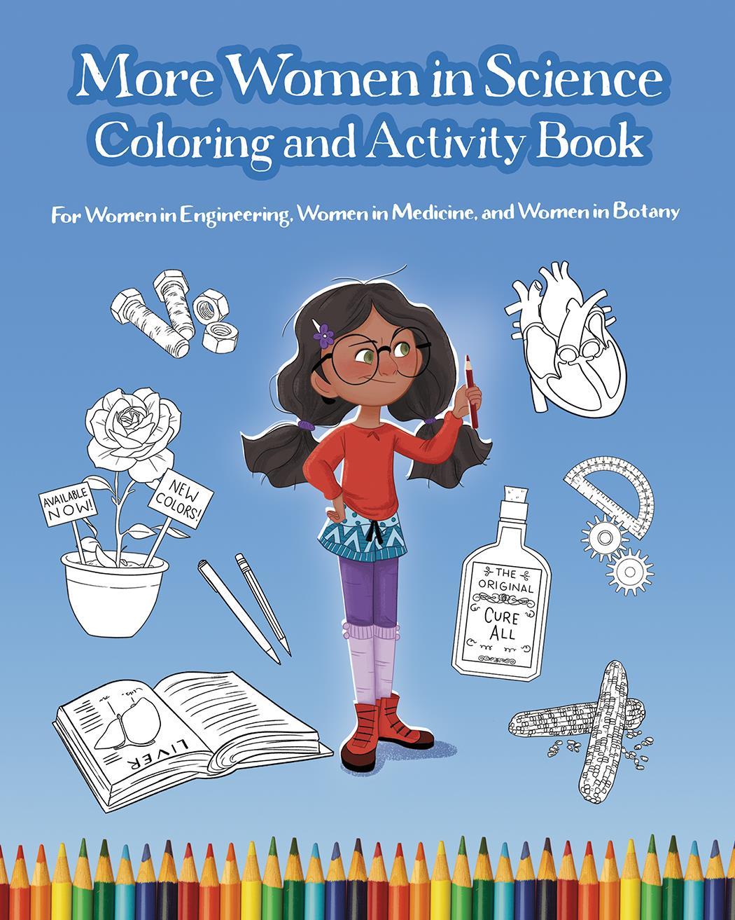 Vorderes Coverbild More Women in Science Coloring and Activity Book