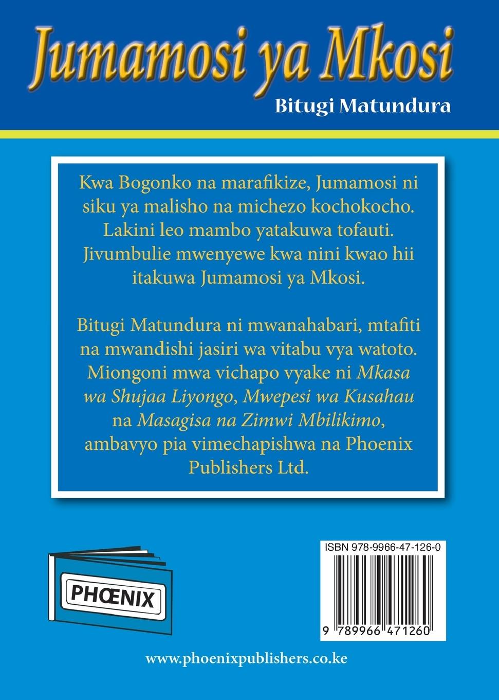 Rückseitencover Jumamosi ya Mkosi