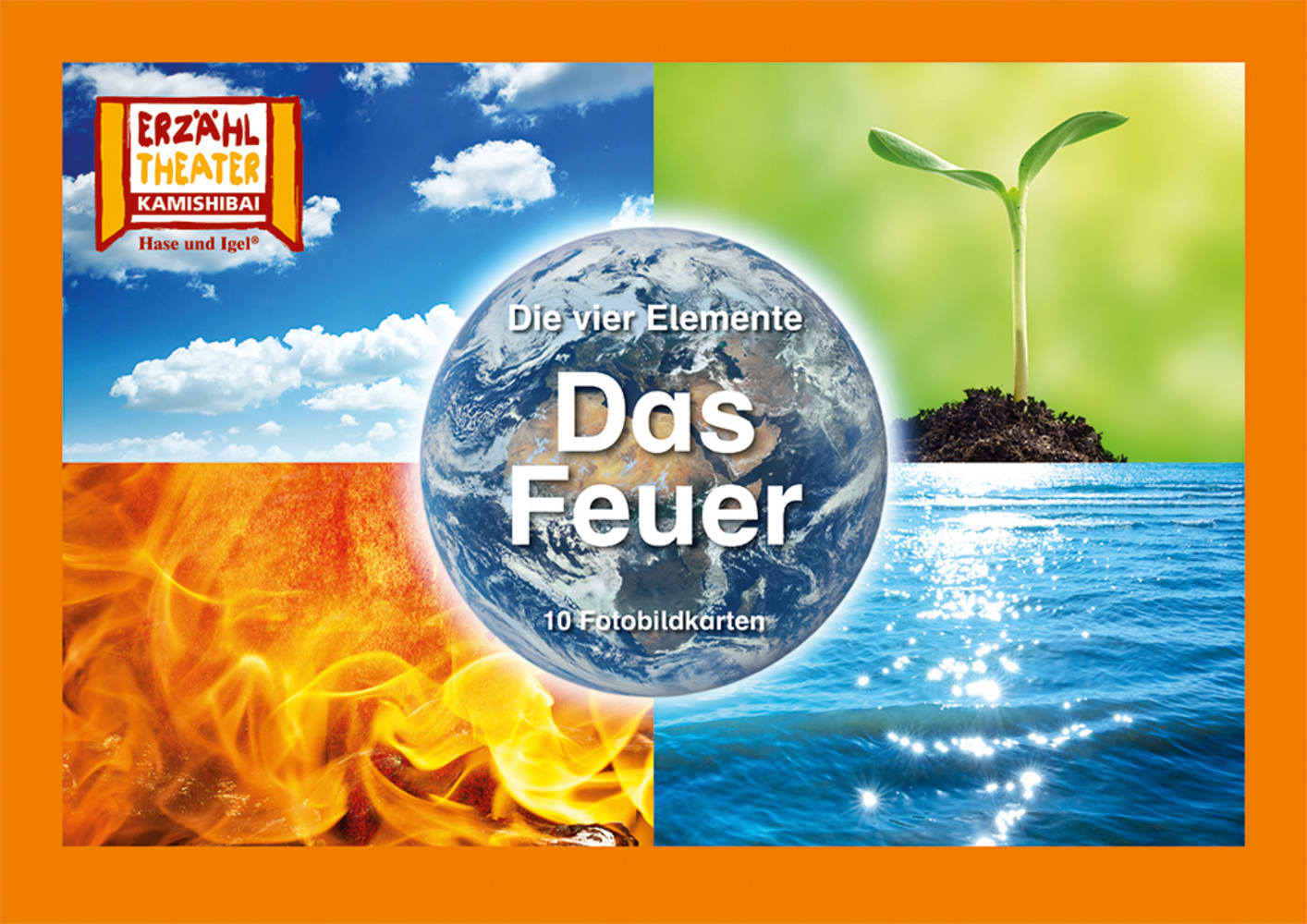 Vorderes Coverbild Die vier Elemente - Das Feuer / Kamishibai Bildkarten