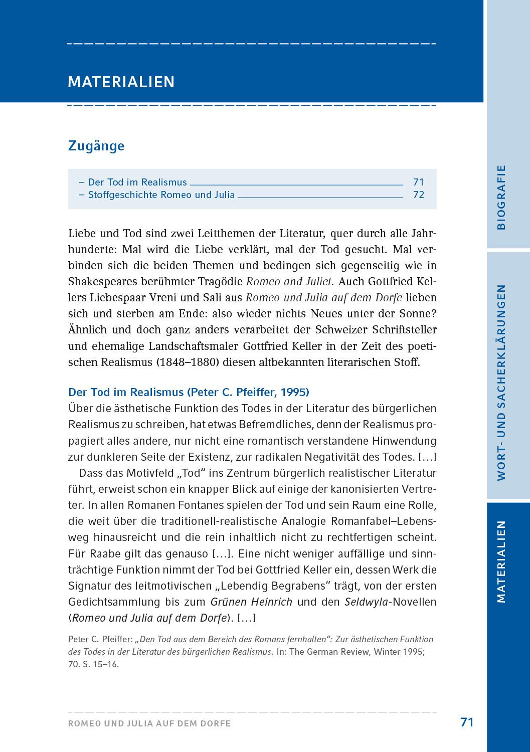 Beispielinhalt (Bild) Romeo und Julia auf dem Dorfe