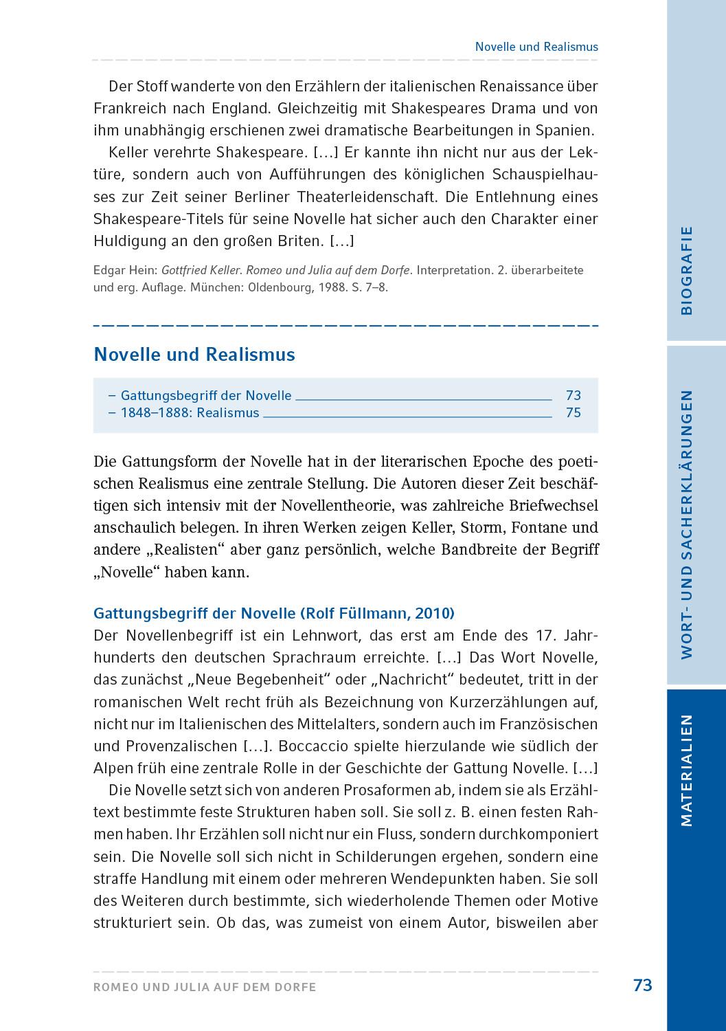 Beispielinhalt (Bild) Romeo und Julia auf dem Dorfe