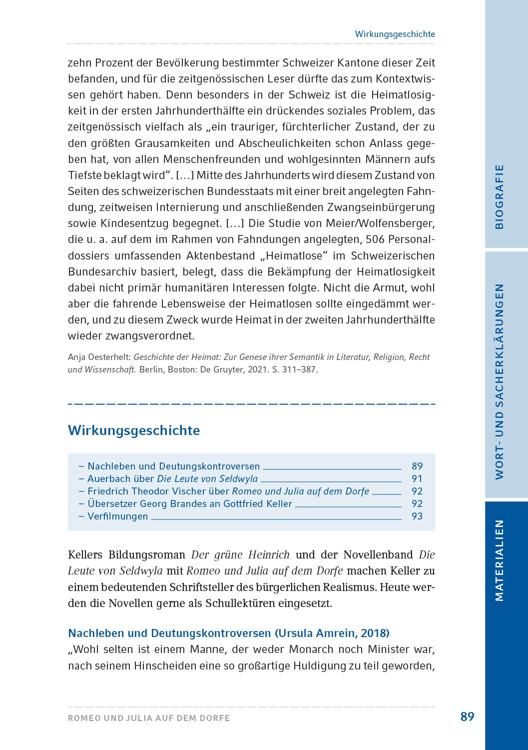 Beispielinhalt (Bild) Romeo und Julia auf dem Dorfe