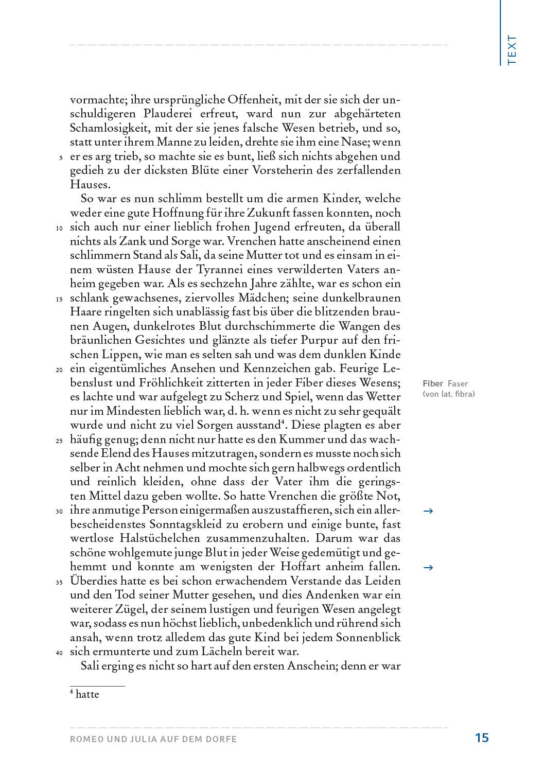 Beispielinhalt (Bild) Romeo und Julia auf dem Dorfe