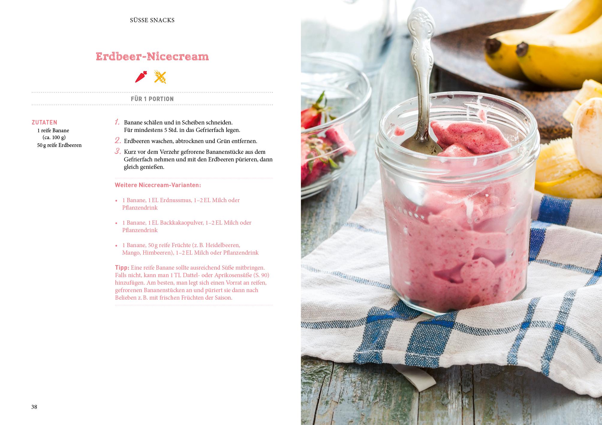 Beispielinhalt (Bild) Snacks zuckerfrei für Kinder