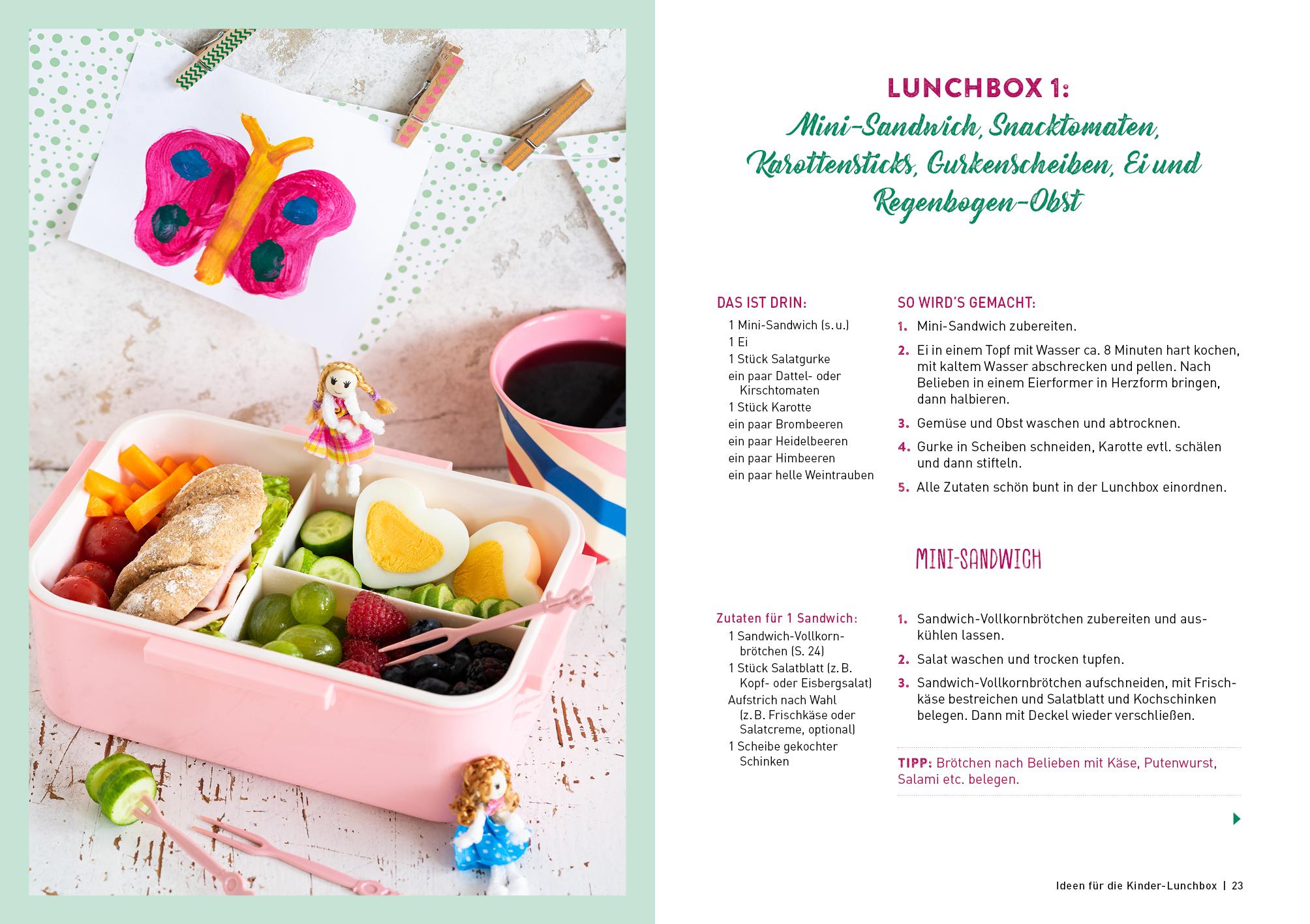 Beispielinhalt (Bild) Lunchbox für Kinder
