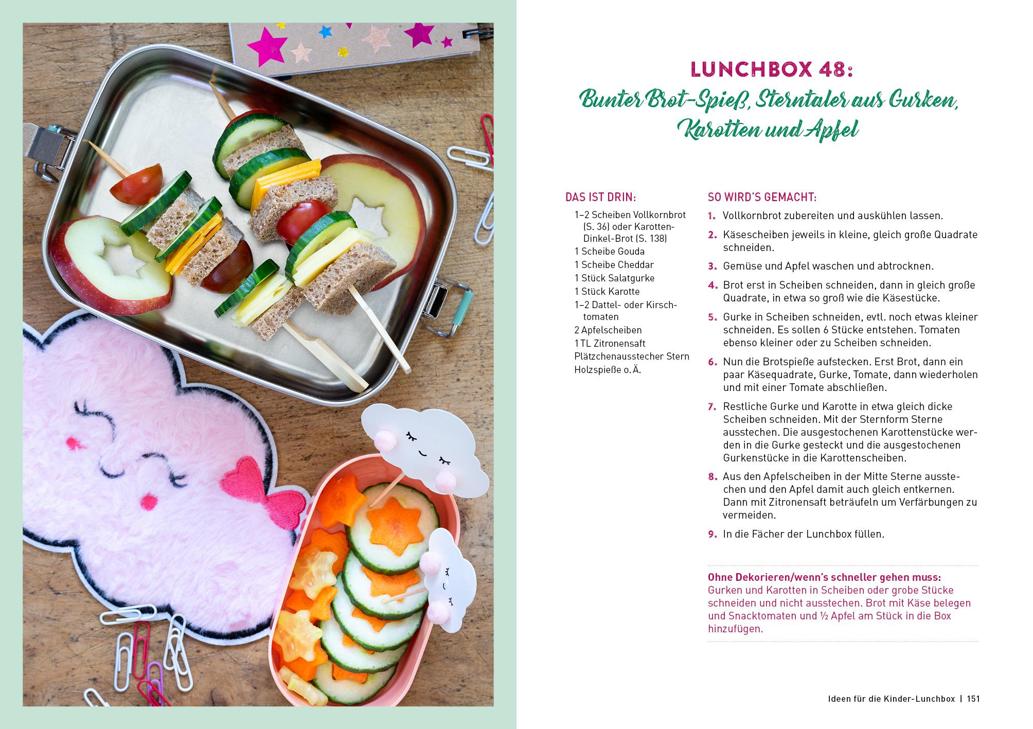 Beispielinhalt (Bild) Lunchbox für Kinder