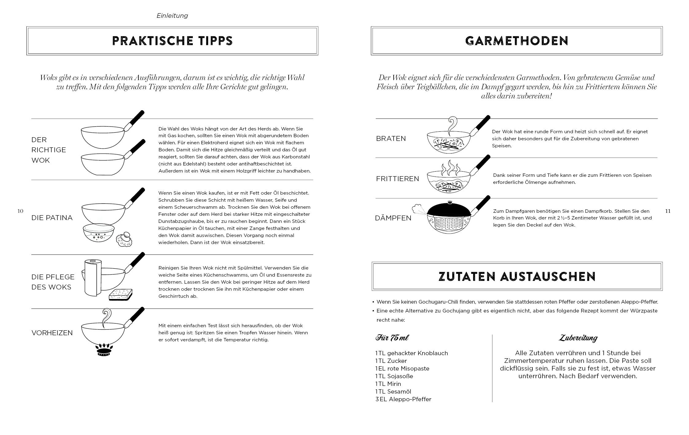 Beispielinhalt (Bild) Kochen mit dem Wok