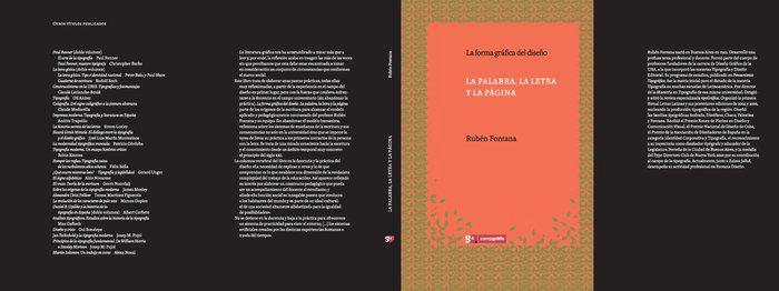 Vorderes Coverbild La palabra, la letra y la página : la forma gráfica del diseño