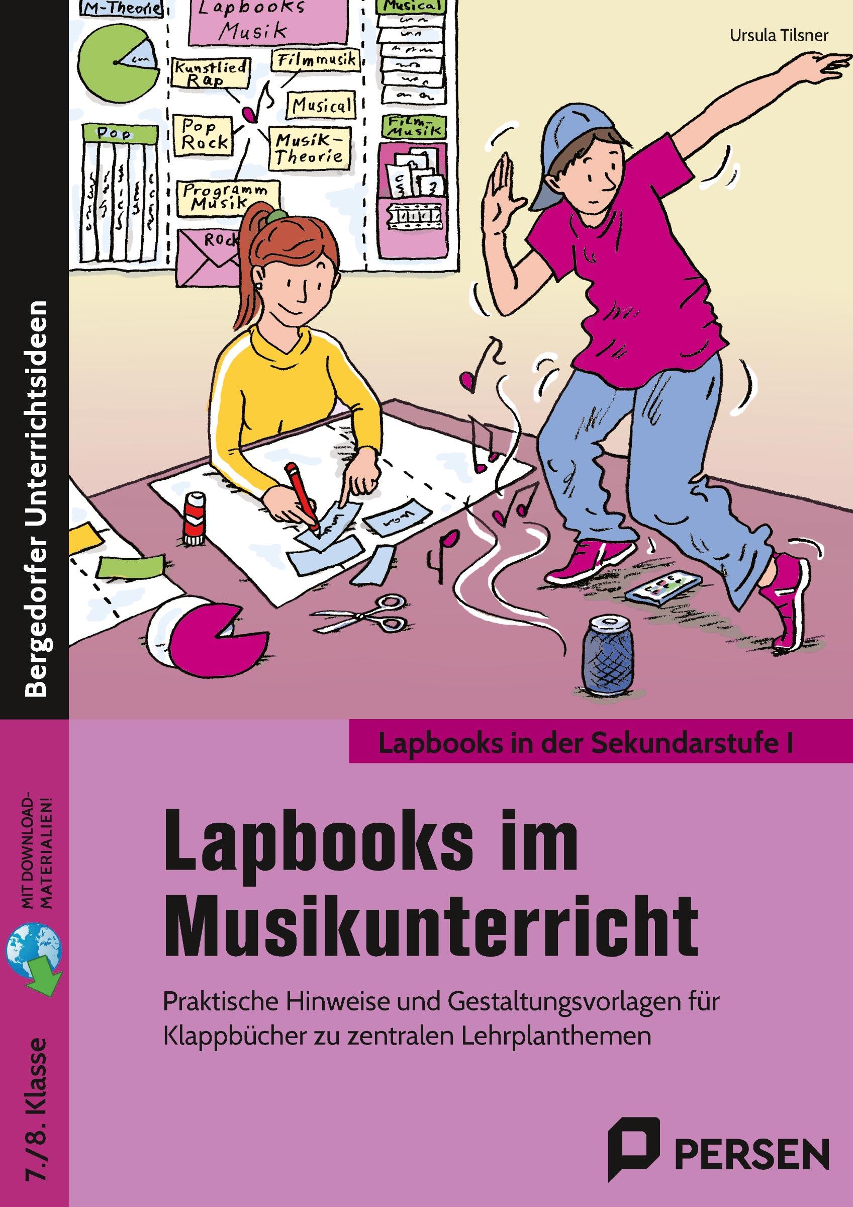 Vorderes Coverbild Lapbooks im Musikunterricht - 7./8. Klasse