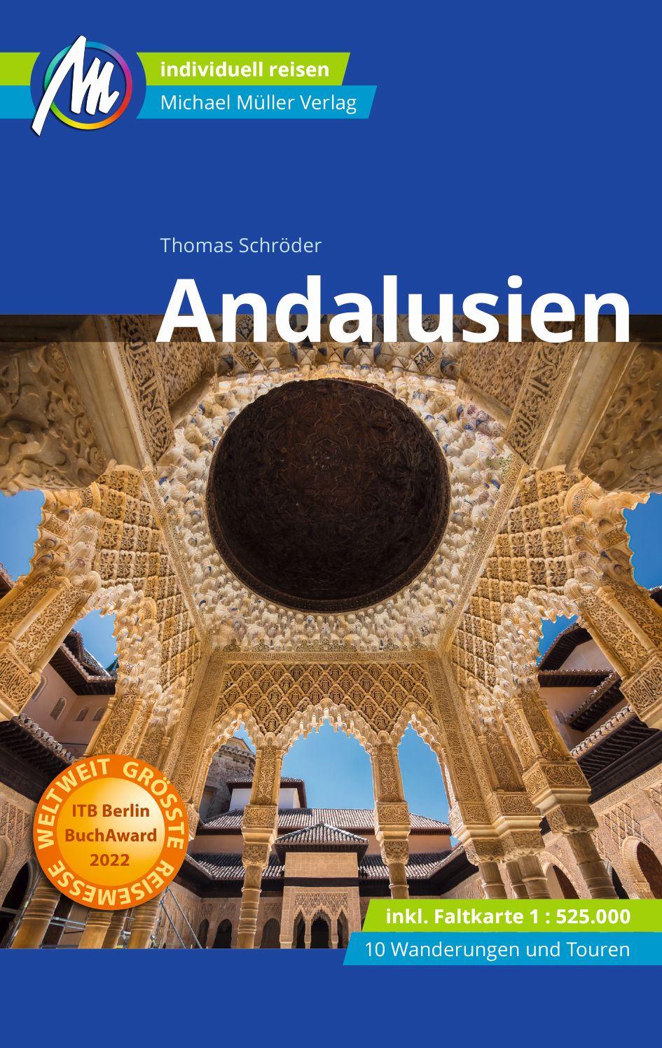 Vorderes Coverbild MICHAEL MÜLLER REISEFÜHRER Andalusien