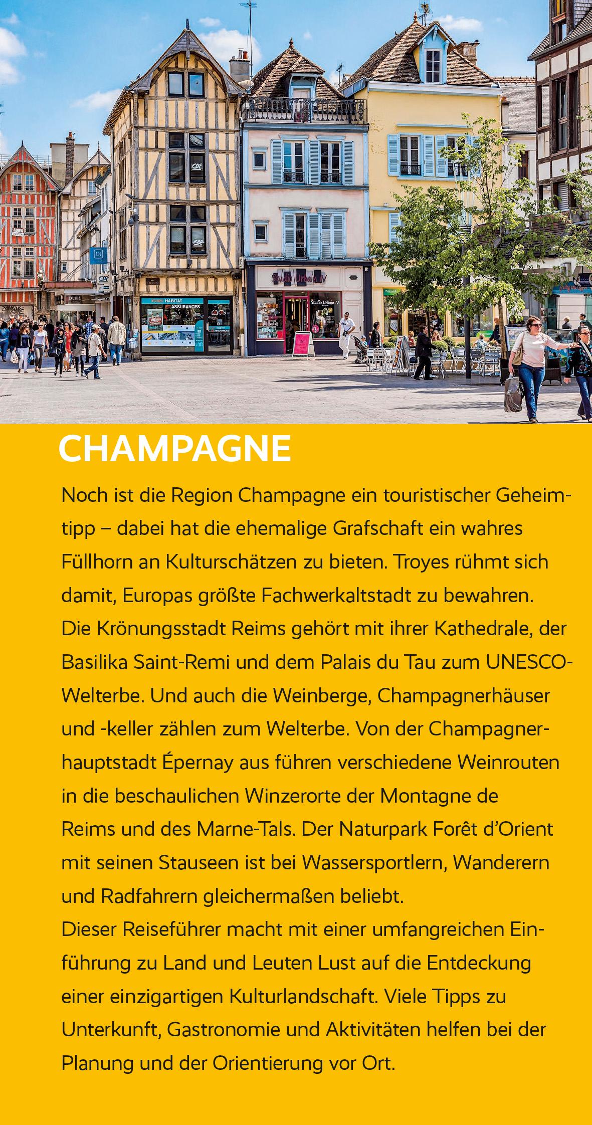 Beispielinhalt (Bild) CHAMPAGNE Reiseführer - Trescher Verlag