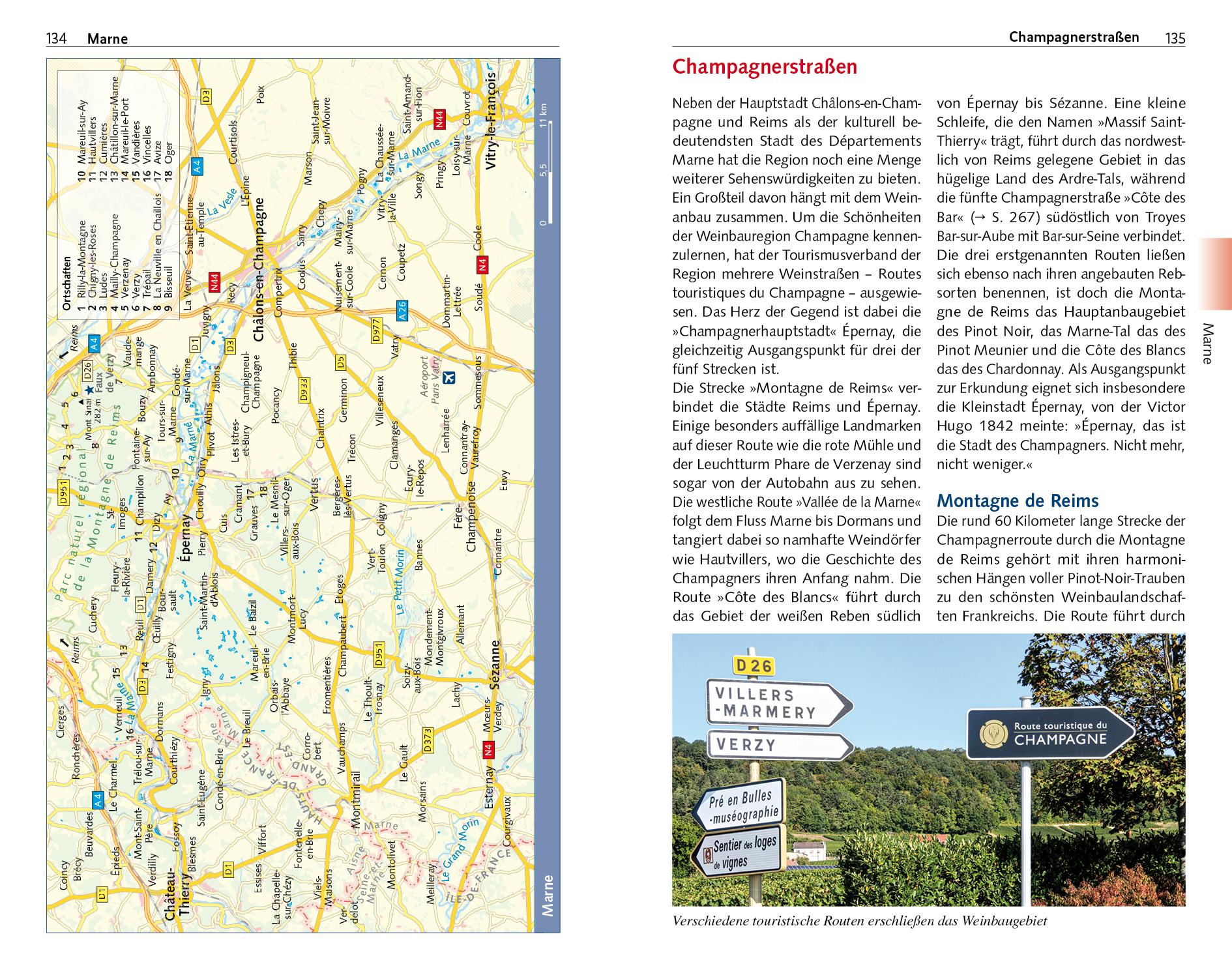 Beispielinhalt (Bild) CHAMPAGNE Reiseführer - Trescher Verlag