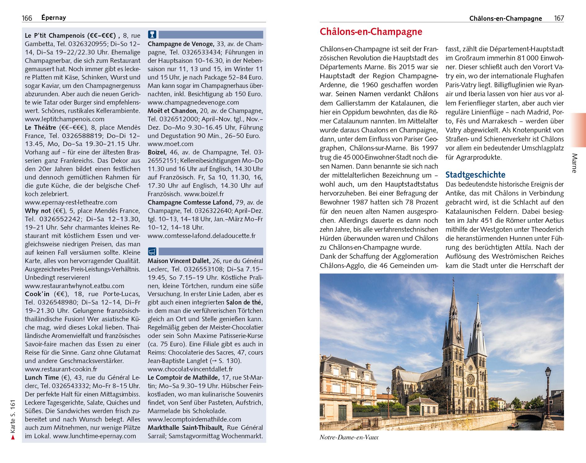 Beispielinhalt (Bild) CHAMPAGNE Reiseführer - Trescher Verlag