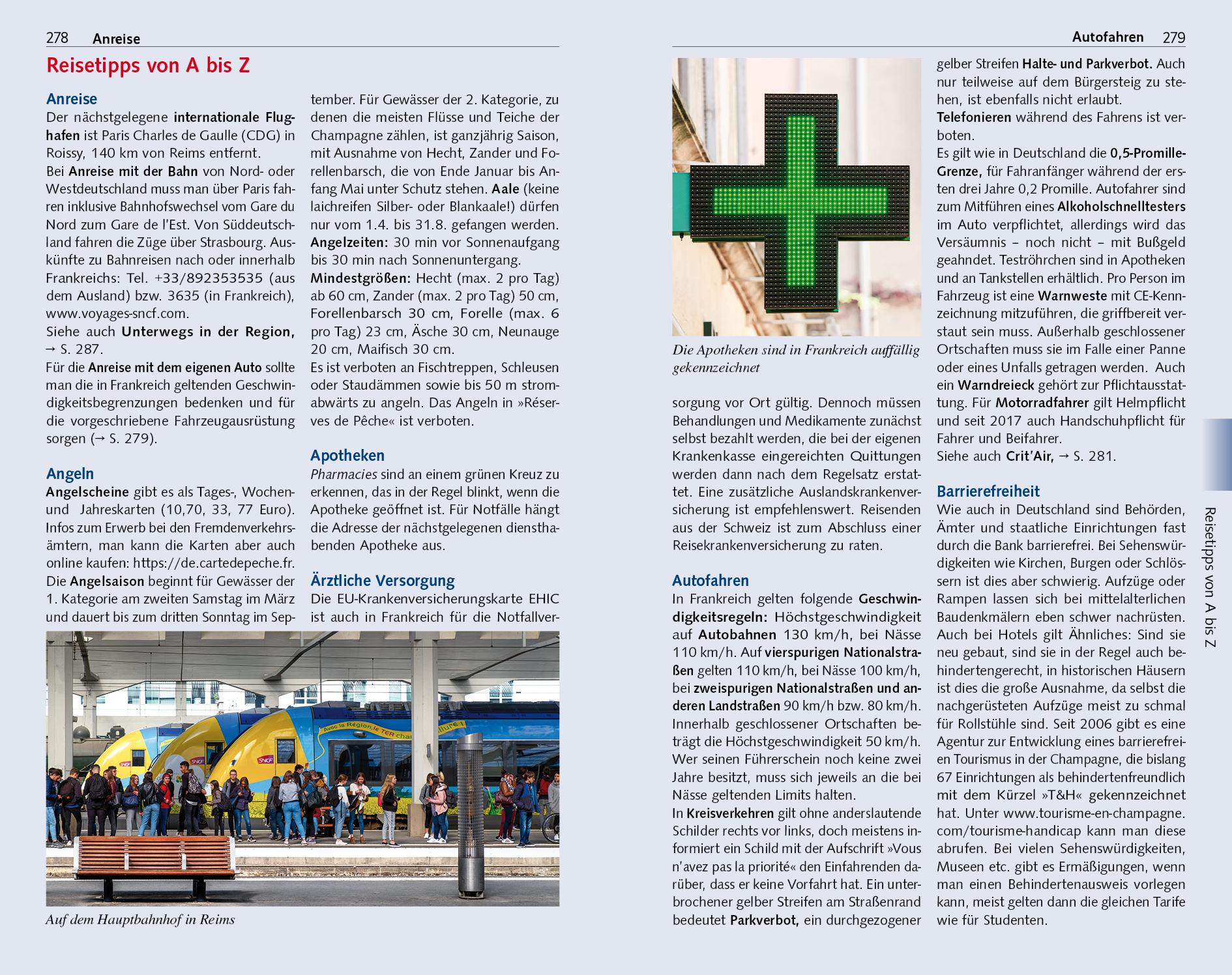 Beispielinhalt (Bild) CHAMPAGNE Reiseführer - Trescher Verlag