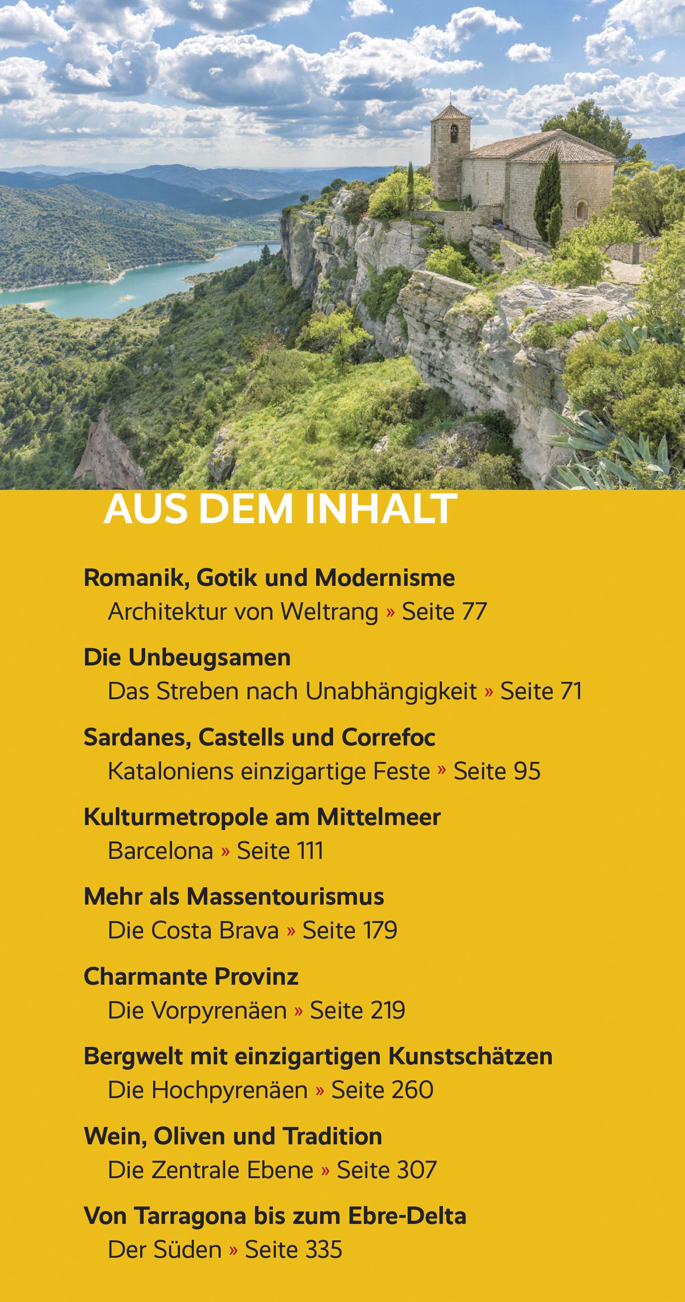 Beispielinhalt (Bild) TRESCHER Reiseführer Katalonien