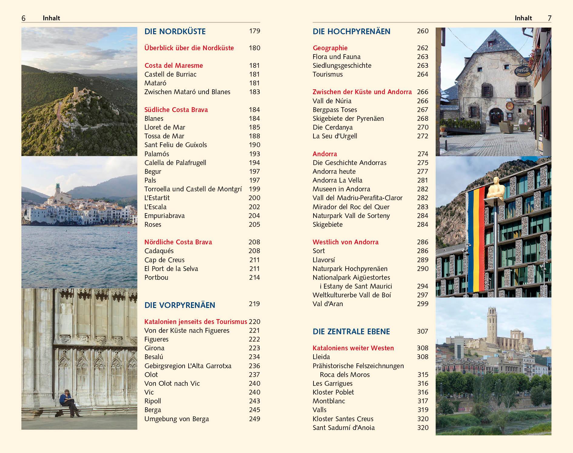 Beispielinhalt (Bild) TRESCHER Reiseführer Katalonien