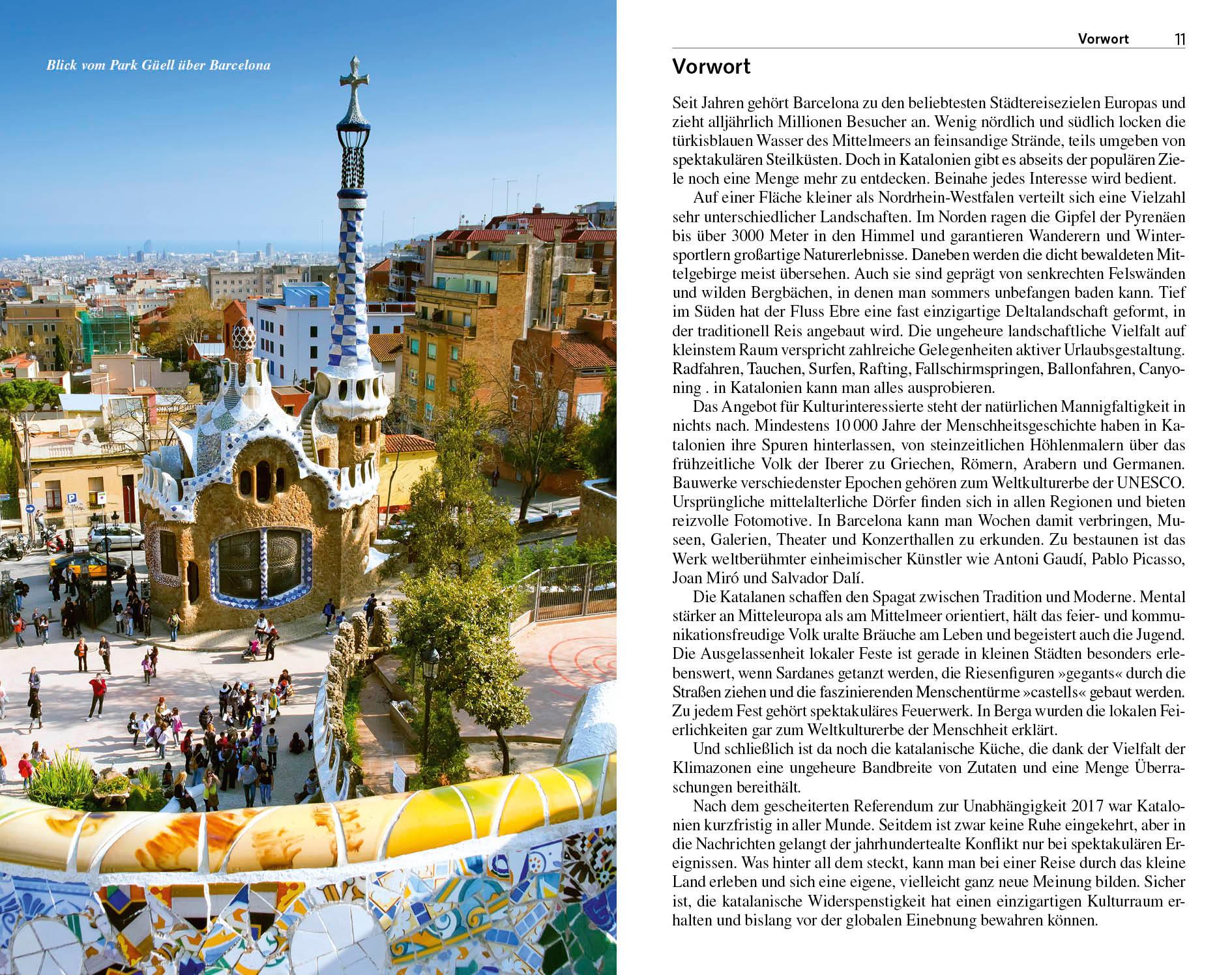 Beispielinhalt (Bild) TRESCHER Reiseführer Katalonien