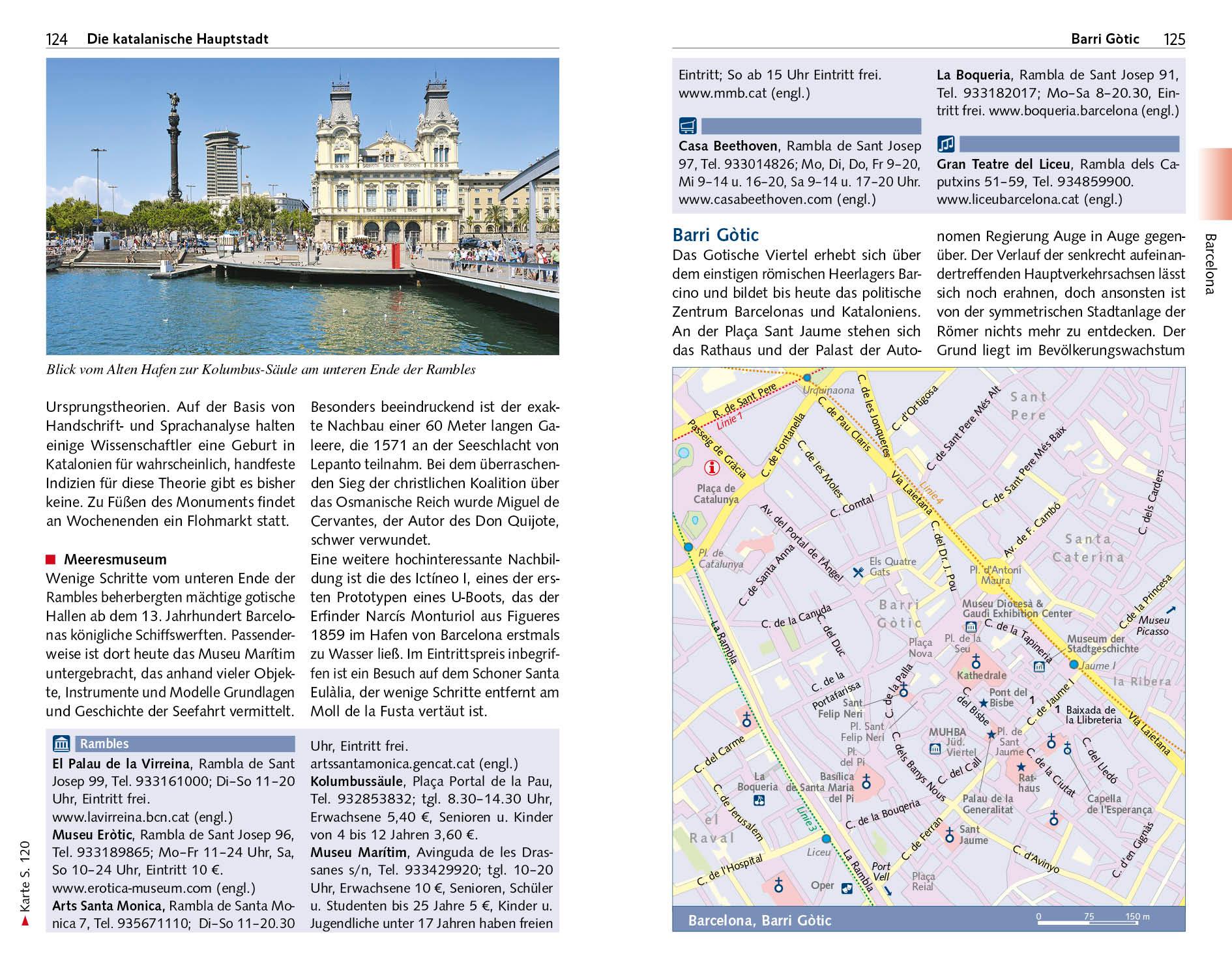 Beispielinhalt (Bild) TRESCHER Reiseführer Katalonien