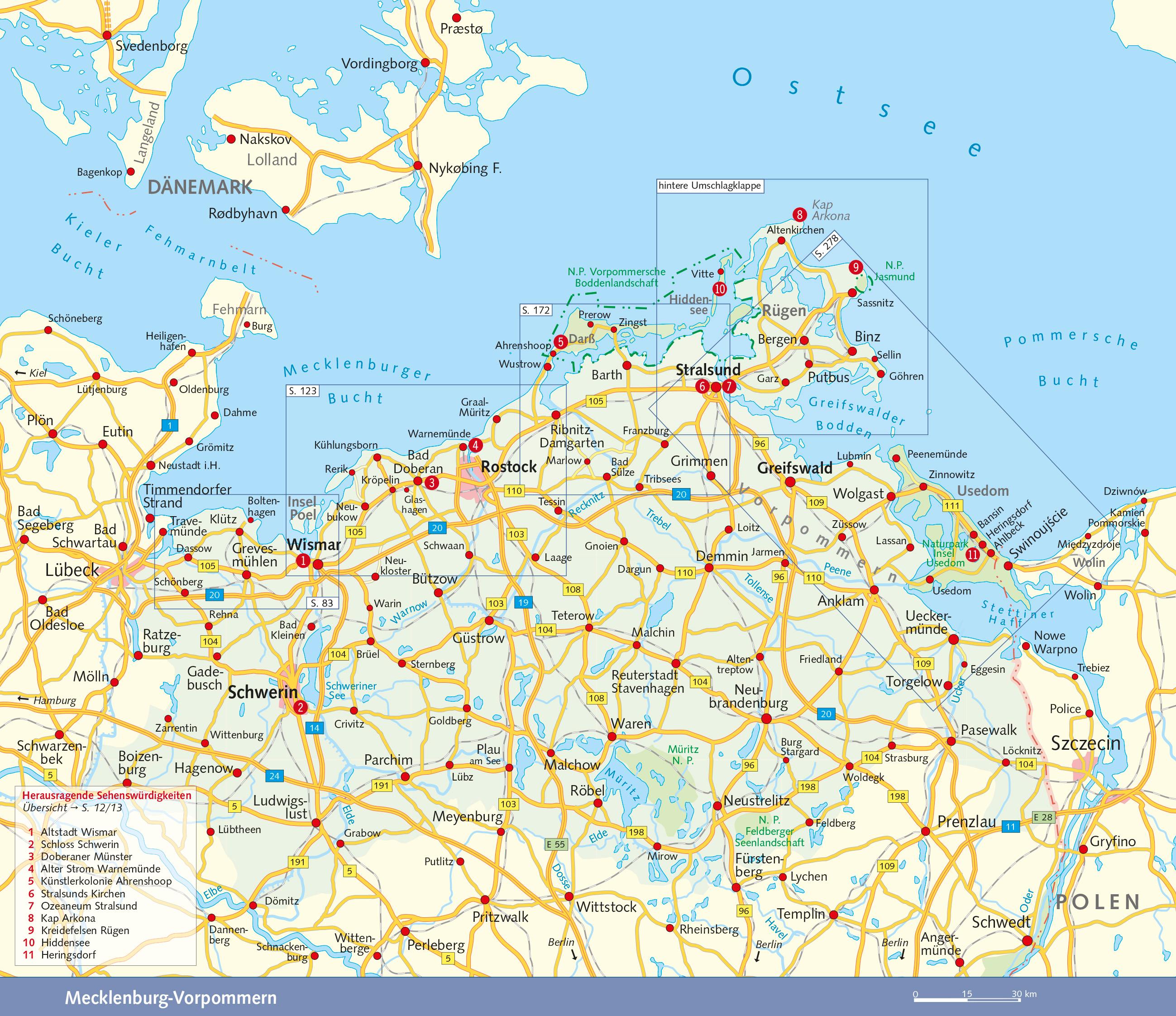 Beispielinhalt (Bild) TRESCHER Reiseführer Ostseeküste Mecklenburg-Vorpommern