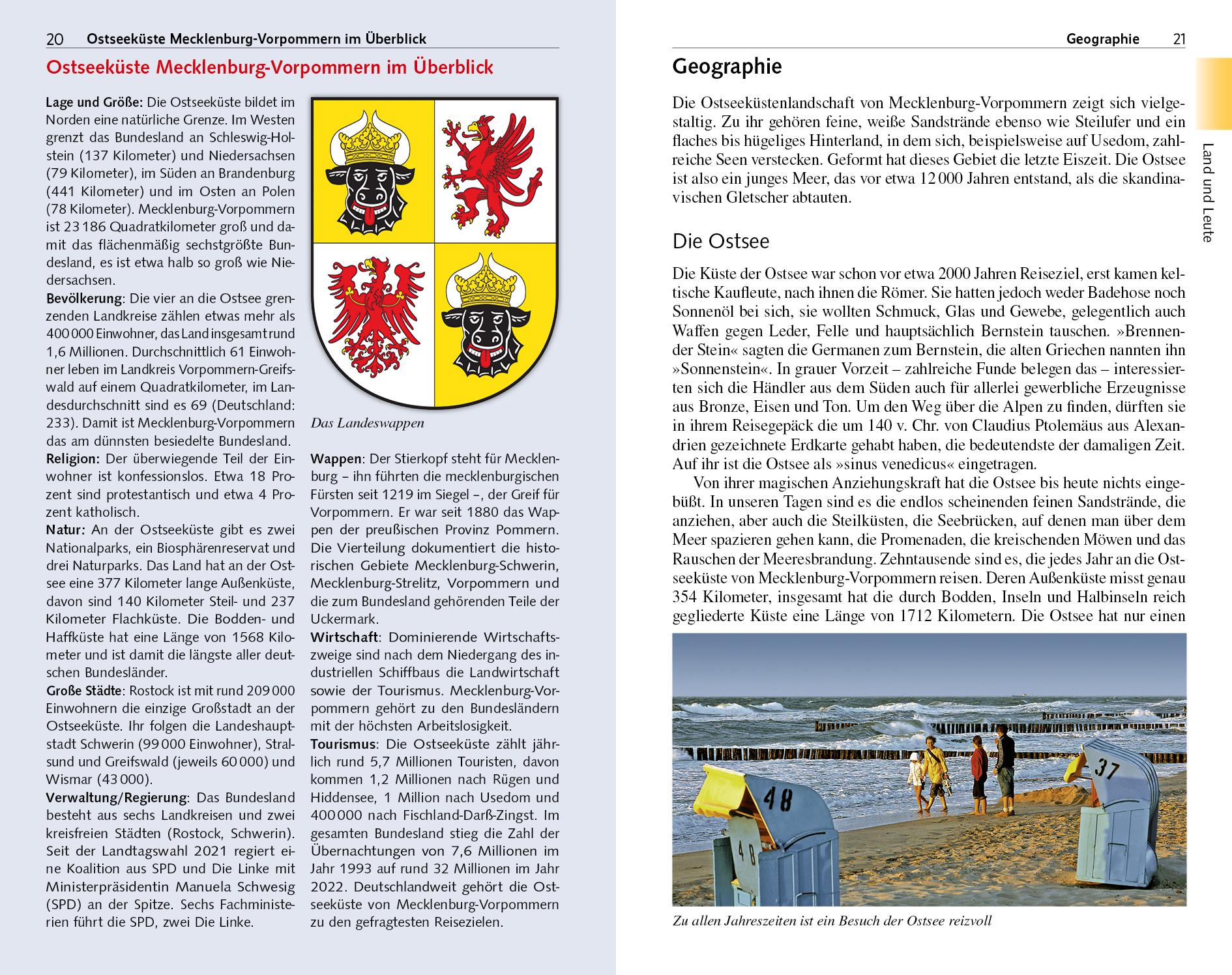 Beispielinhalt (Bild) TRESCHER Reiseführer Ostseeküste Mecklenburg-Vorpommern