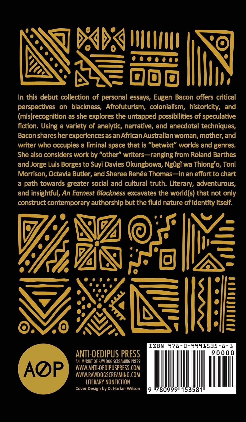 Rückseitencover An Earnest Blackness