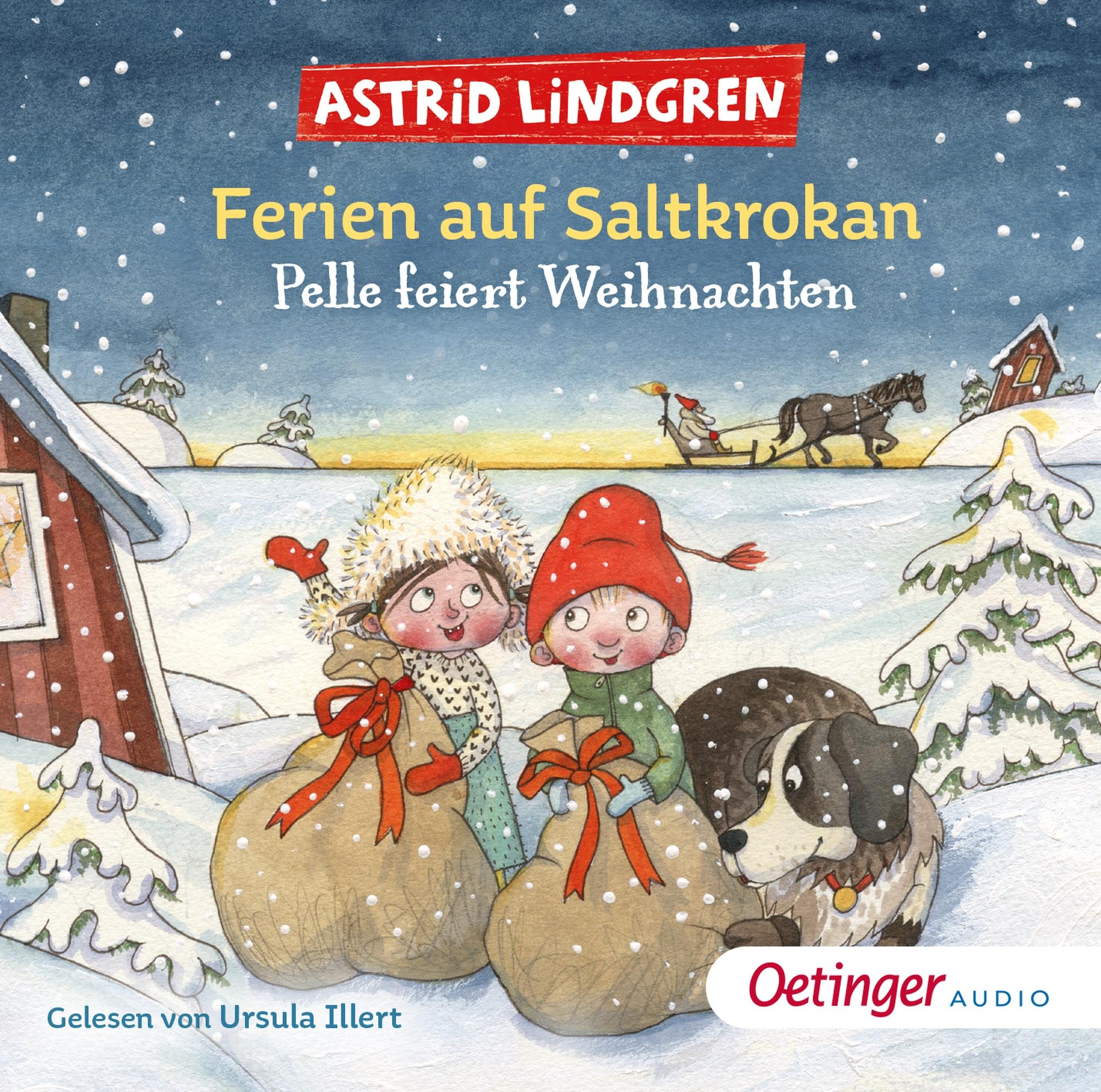 Vorderes Coverbild Ferien auf Saltkrokan. Pelle feiert Weihnachten