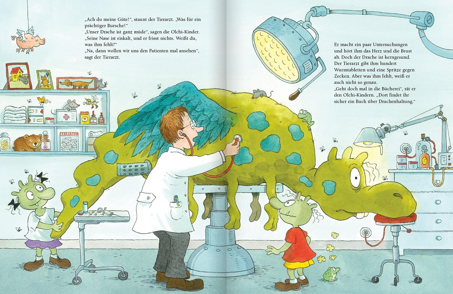 Beispielinhalt (Bild) Die Olchis. Das krötige Familien-Bilderbuch