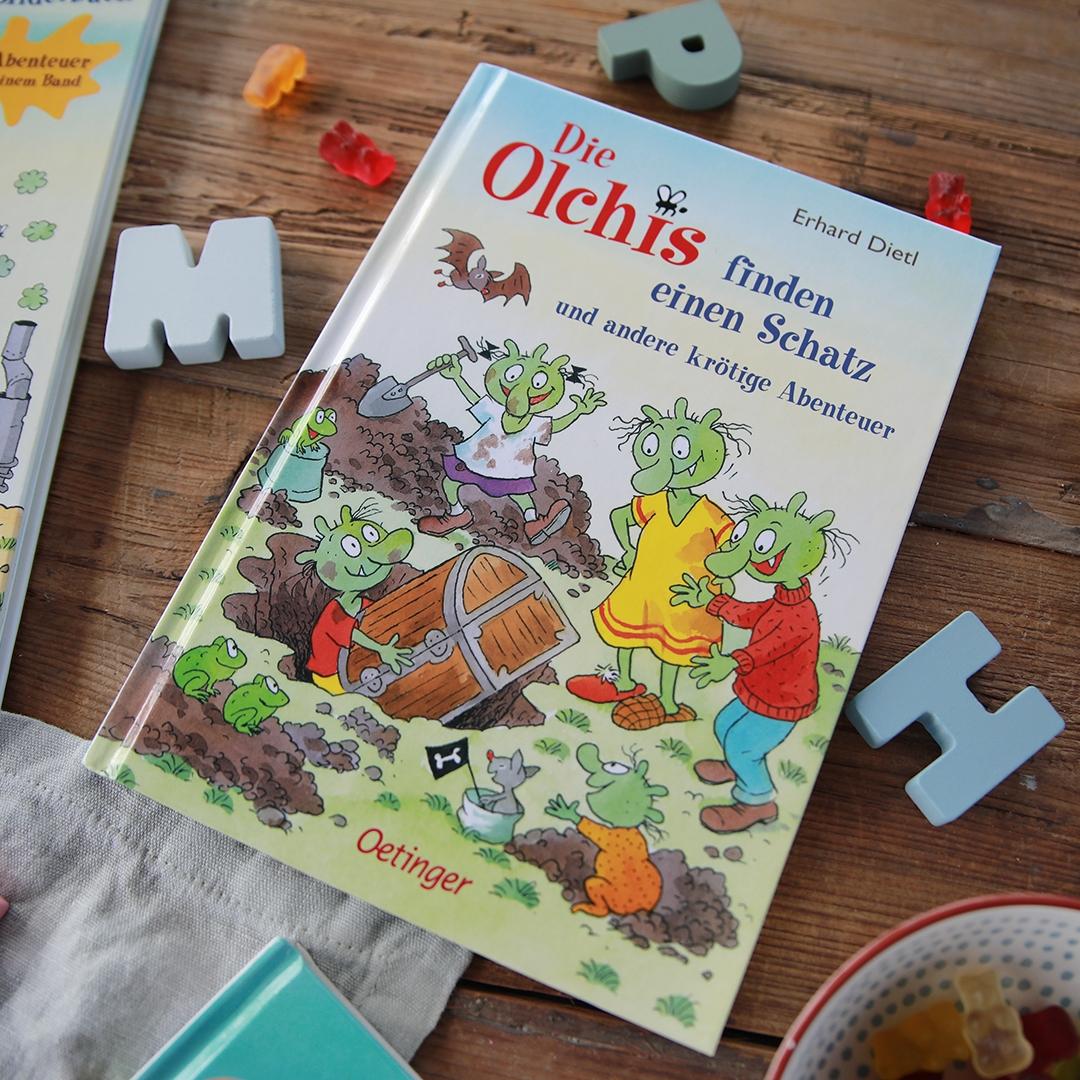Beispielinhalt (Bild) Die Olchis finden einen Schatz und andere krötige Abenteuer
