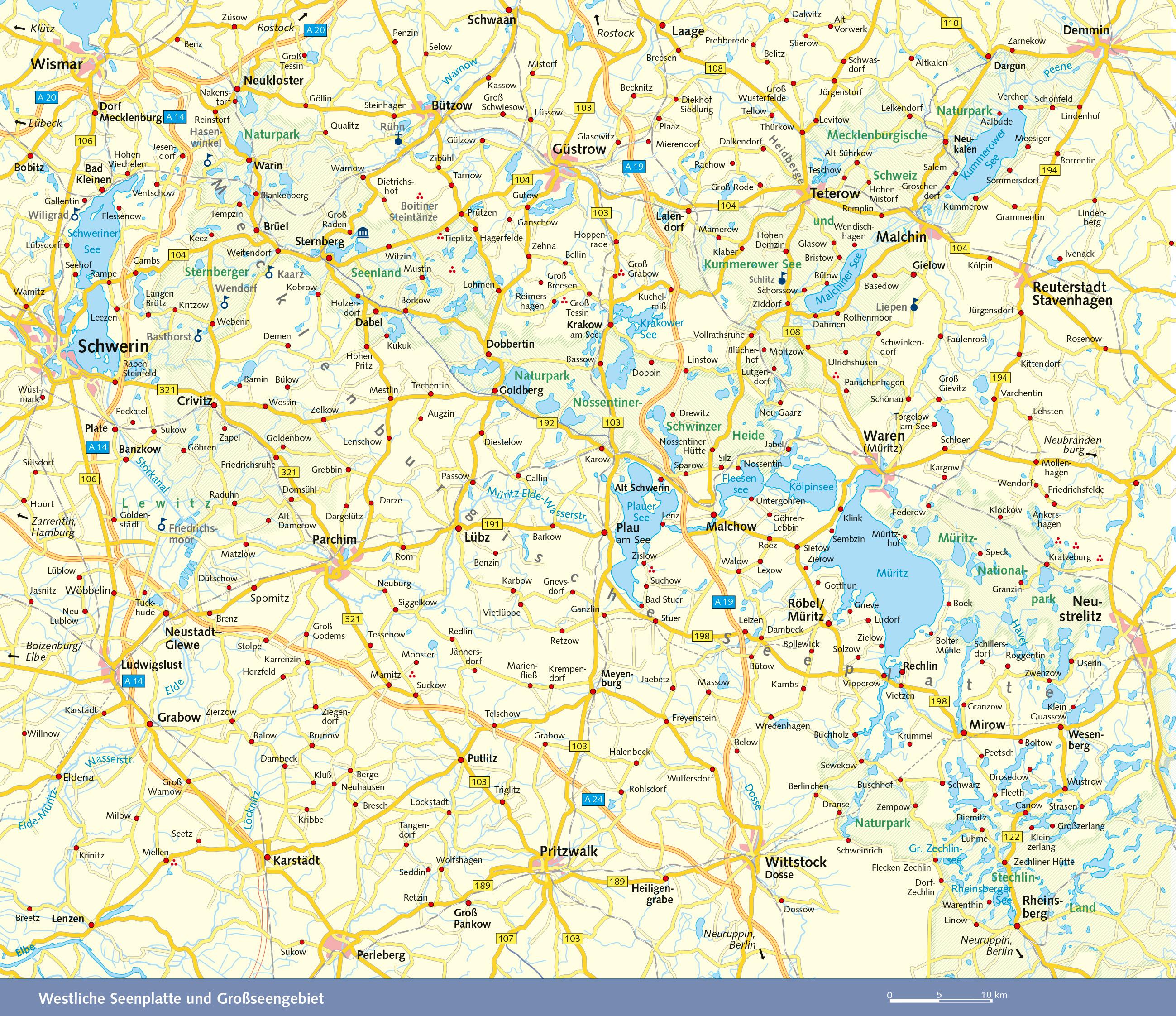 Beispielinhalt (Bild) Reiseführer Mecklenburgische Seenplatte