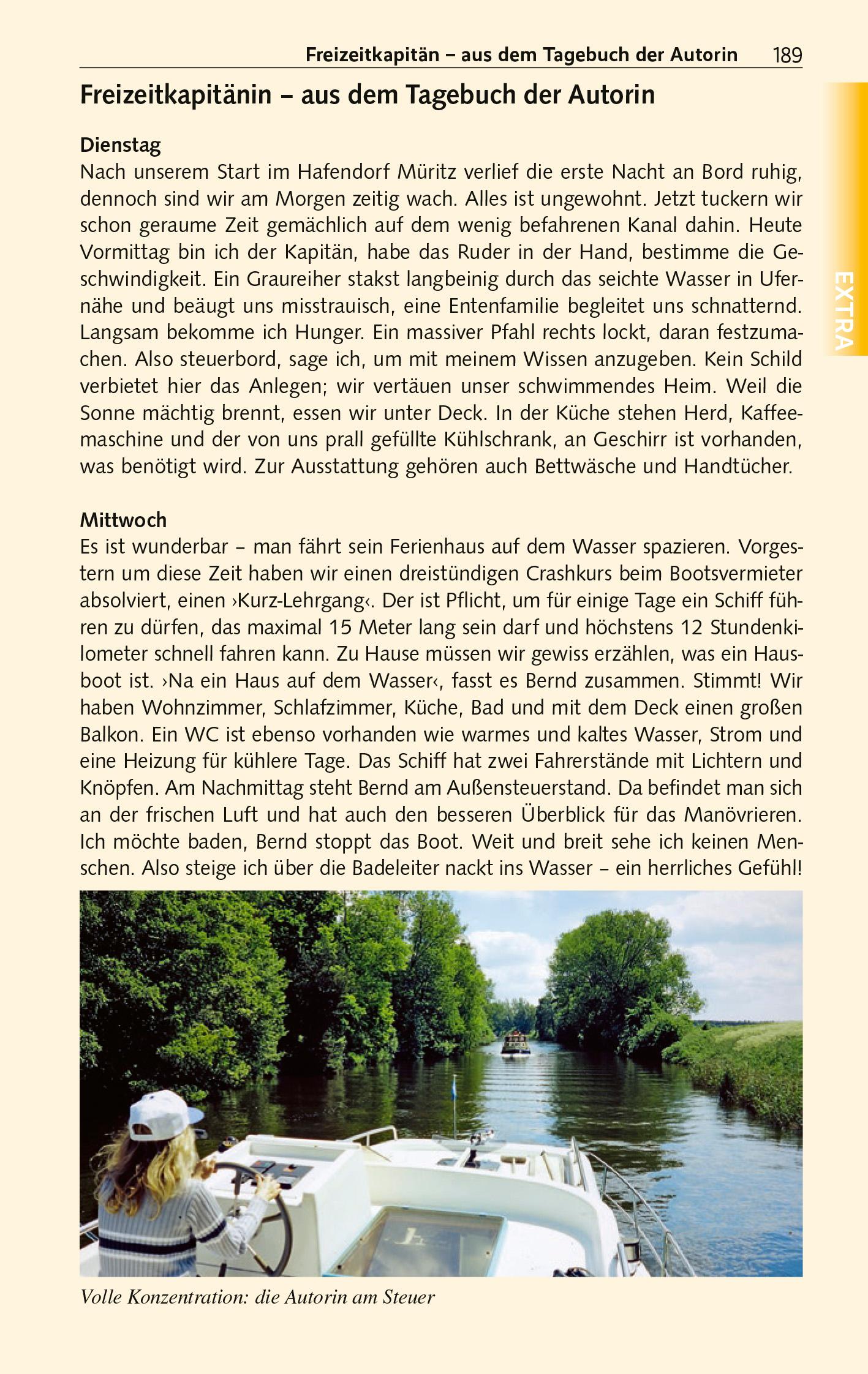 Beispielinhalt (Bild) Reiseführer Mecklenburgische Seenplatte