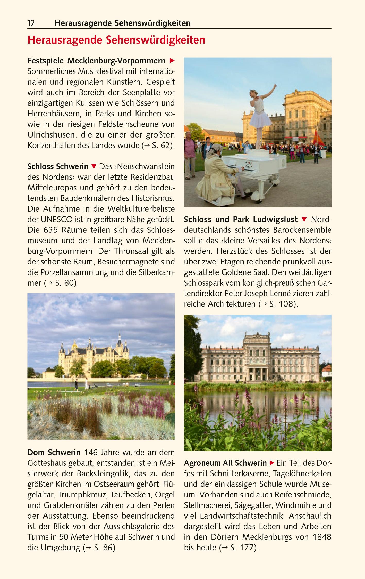 Beispielinhalt (Bild) Reiseführer Mecklenburgische Seenplatte