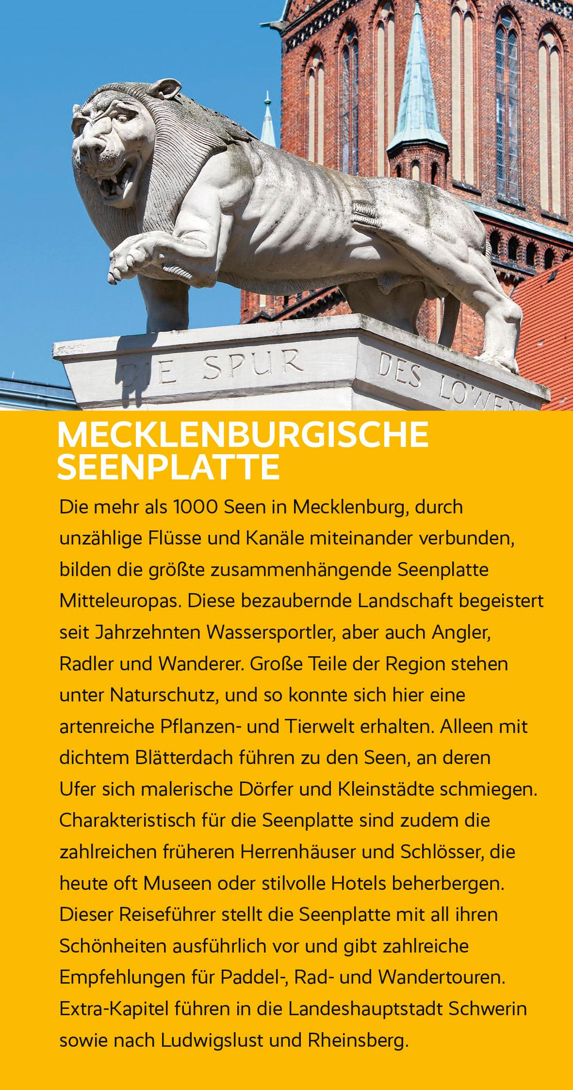 Beispielinhalt (Bild) Reiseführer Mecklenburgische Seenplatte