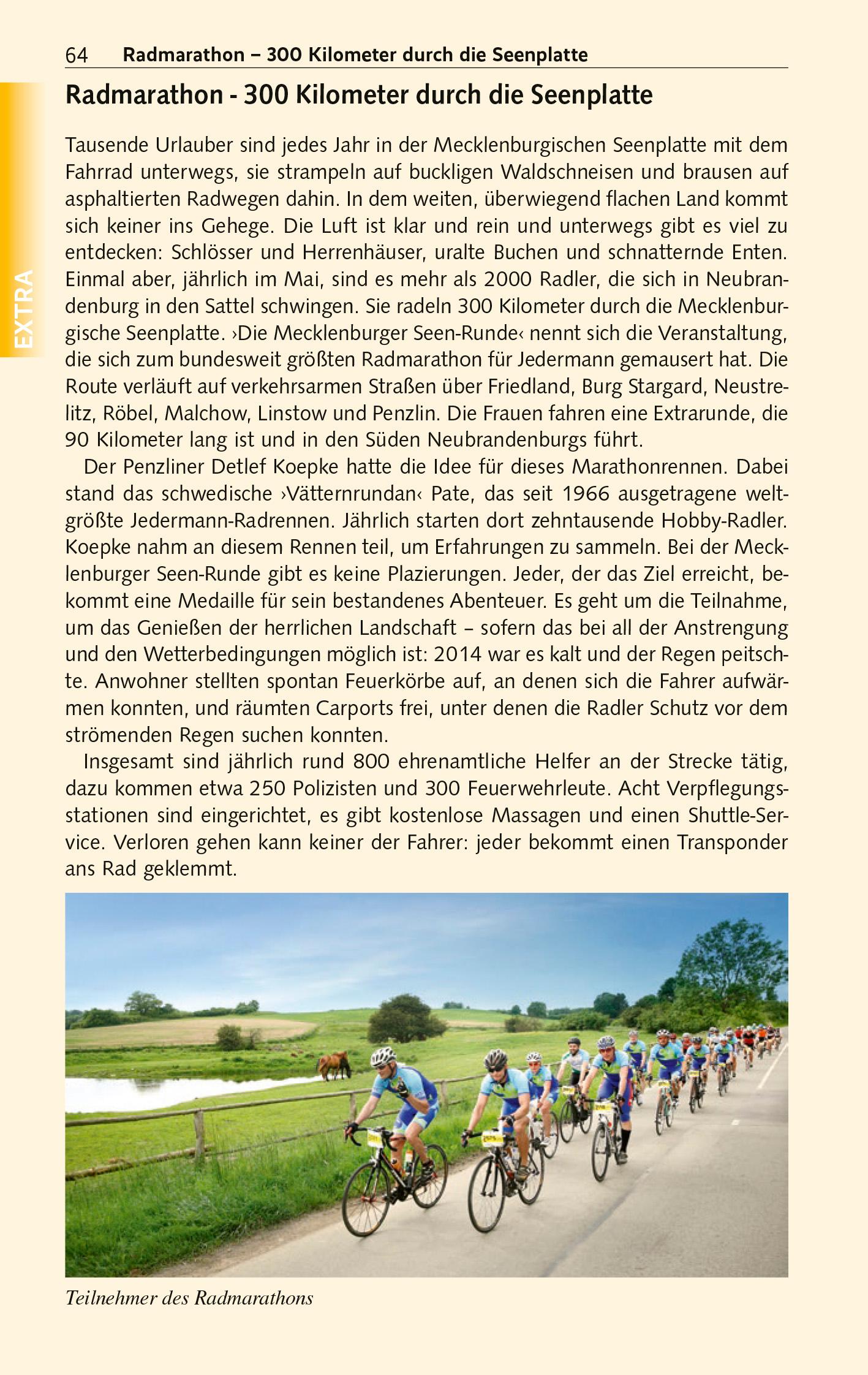 Beispielinhalt (Bild) Reiseführer Mecklenburgische Seenplatte