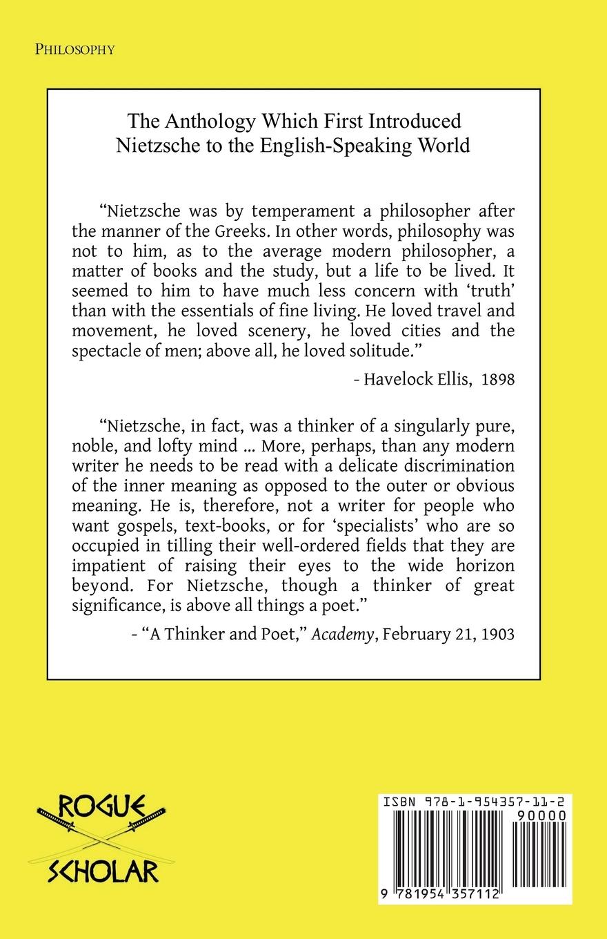 Rückseitencover Nietzsche as Critic, Philosopher, Poet and Prophet
