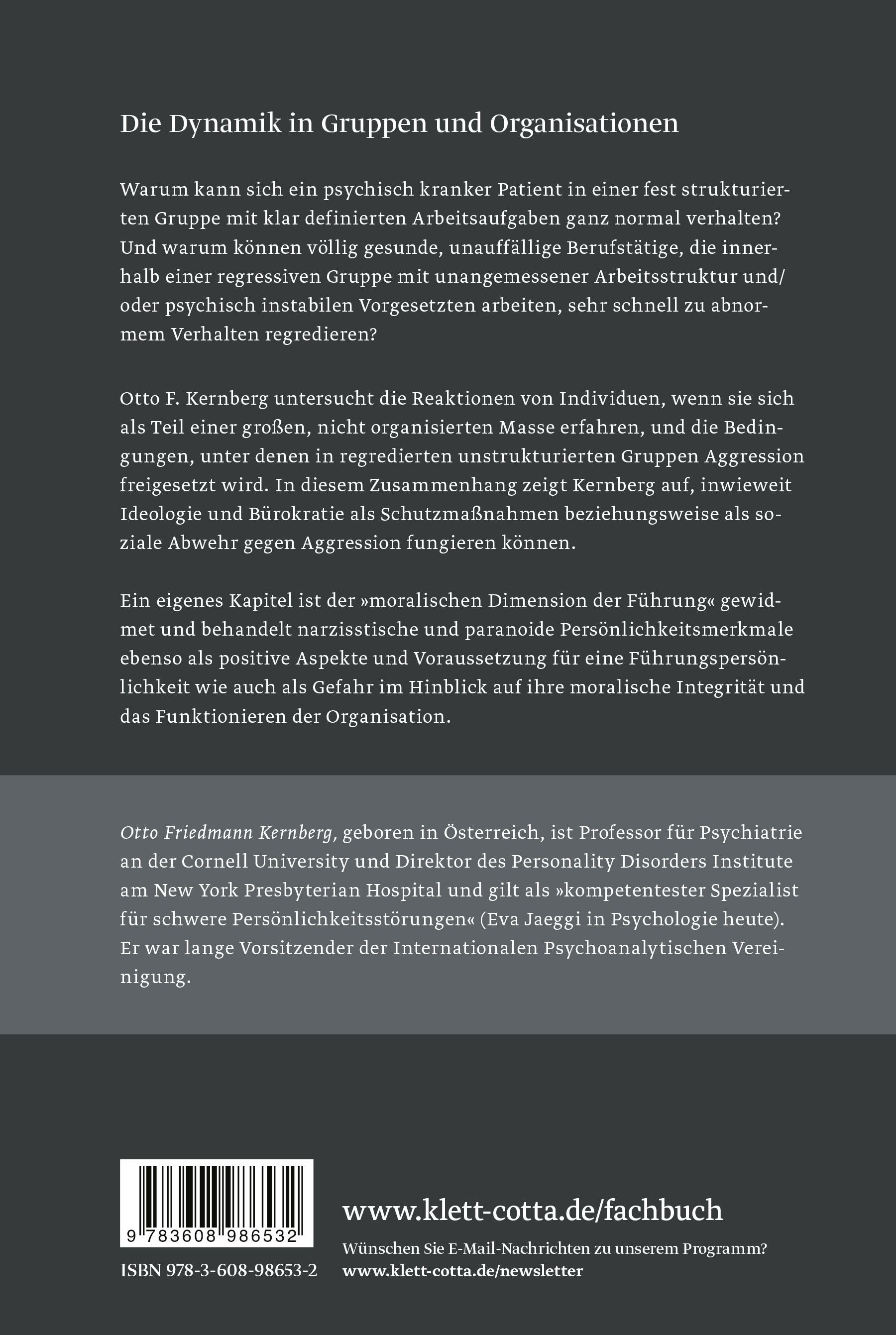 Rückseitencover Ideologie, Konflikt und Führung