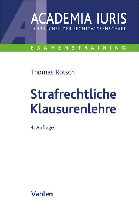 Vorderes Coverbild Strafrechtliche Klausurenlehre