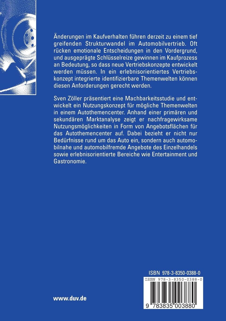 Rückseitencover Erlebnishandel im Automobilvertrieb